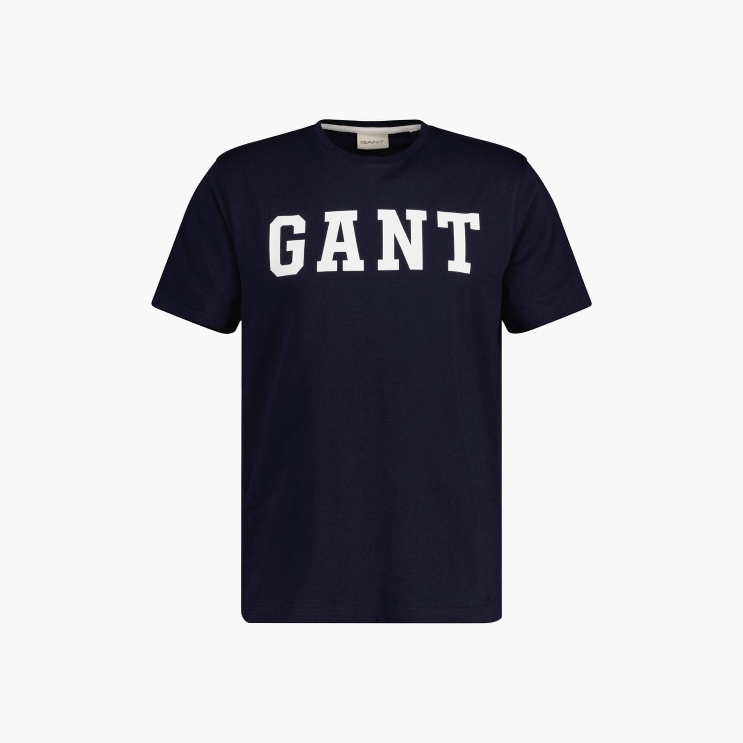 Gant Logo Print Crew Neck Short Sleeves T-Shirt-men-clothing-tshirtsandpolos-tshirts-image-1