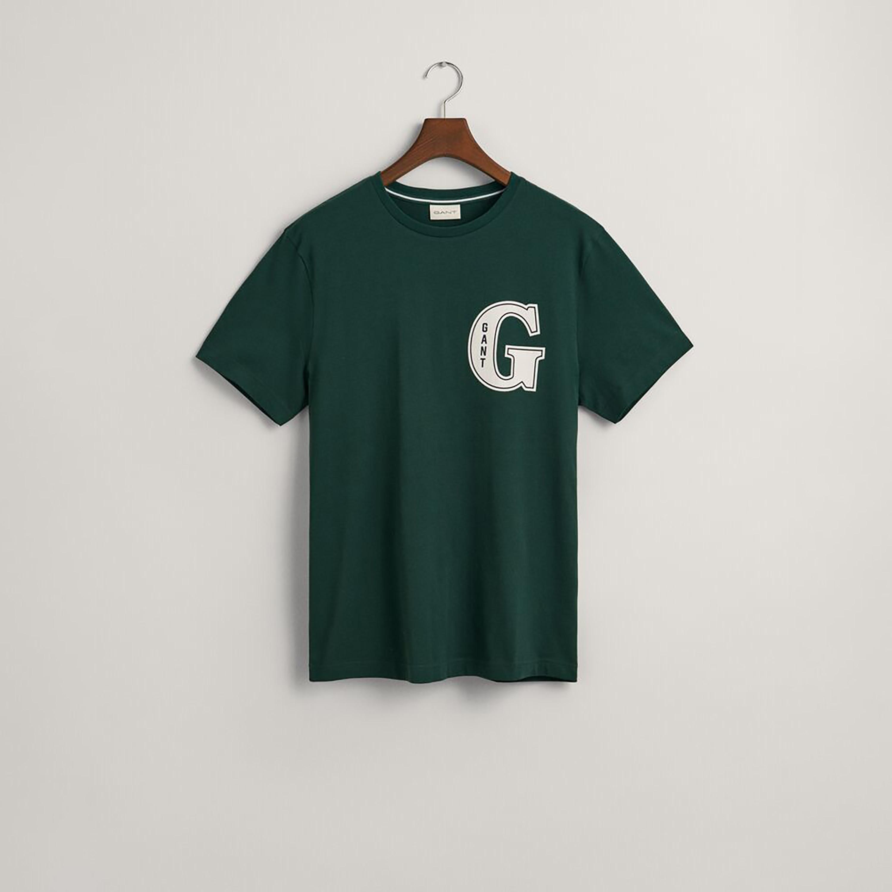 تي شيرت رجالي بأكمام قصيرة ورقبة مستديرة وطبعة نص Gant-men-clothing-tshirtsandpolos-tshirts-image-8