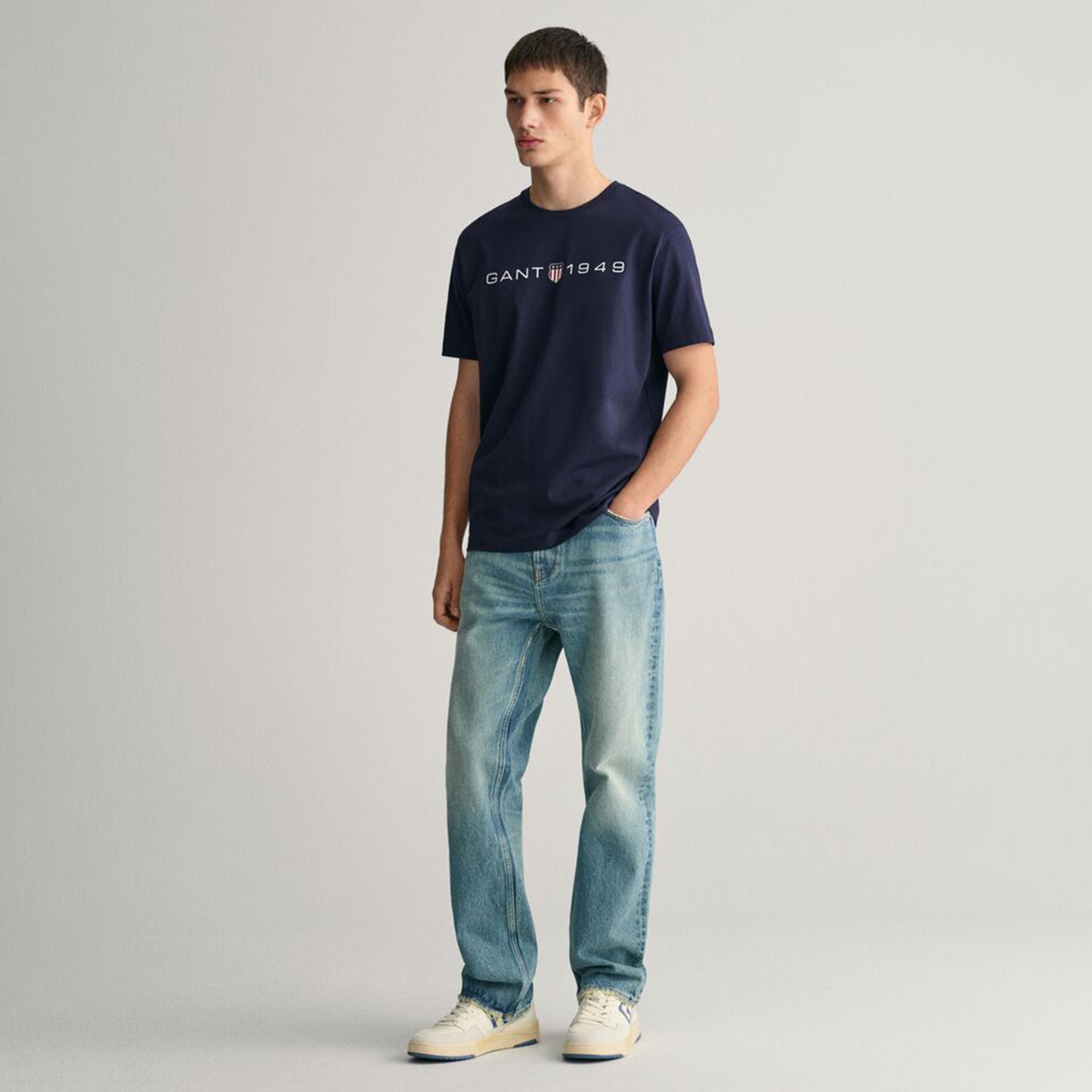 Gant Logo Crew Neck Short Sleeves T-Shirt-men-clothing-tshirtsandpolos-tshirts-image-2