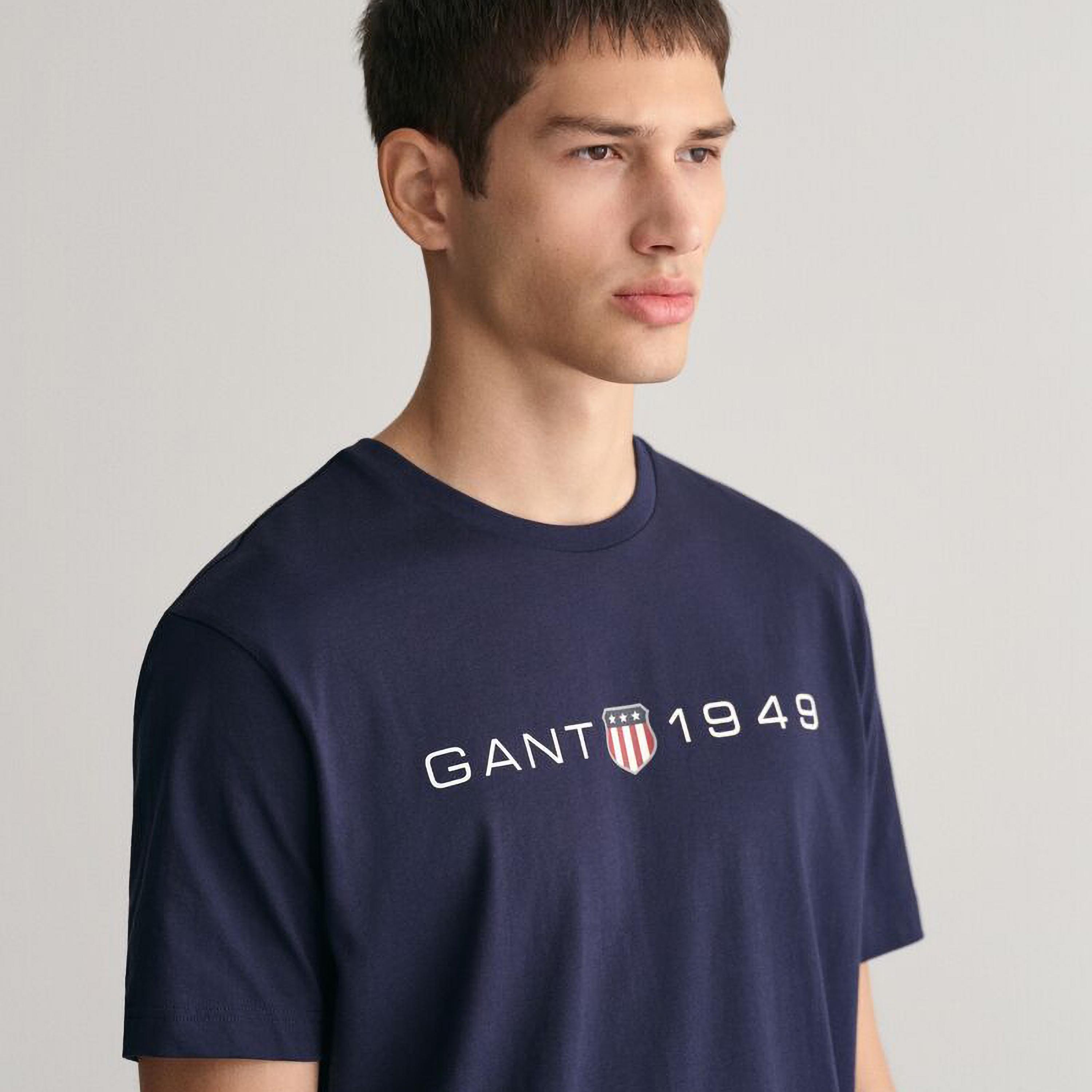 Gant Logo Crew Neck Short Sleeves T-Shirt-men-clothing-tshirtsandpolos-tshirts-image-3