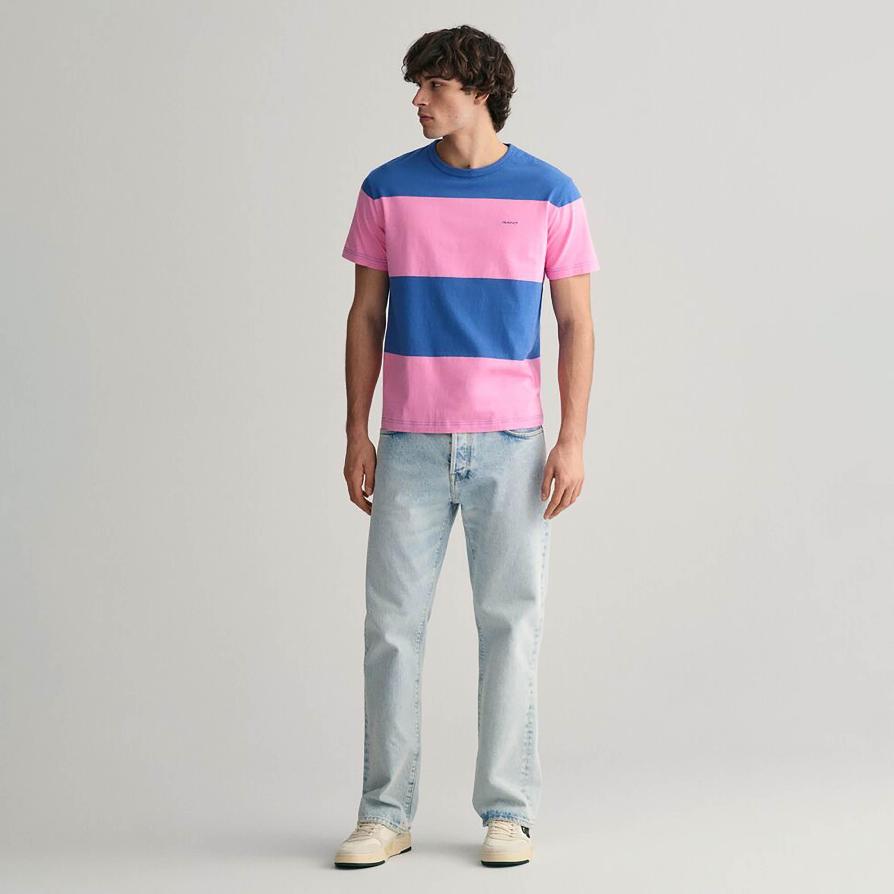 Gant Striped Round Neck Short Sleeves Men's T-Shirt-men-clothing-tshirtsandpolos-tshirts-image-12