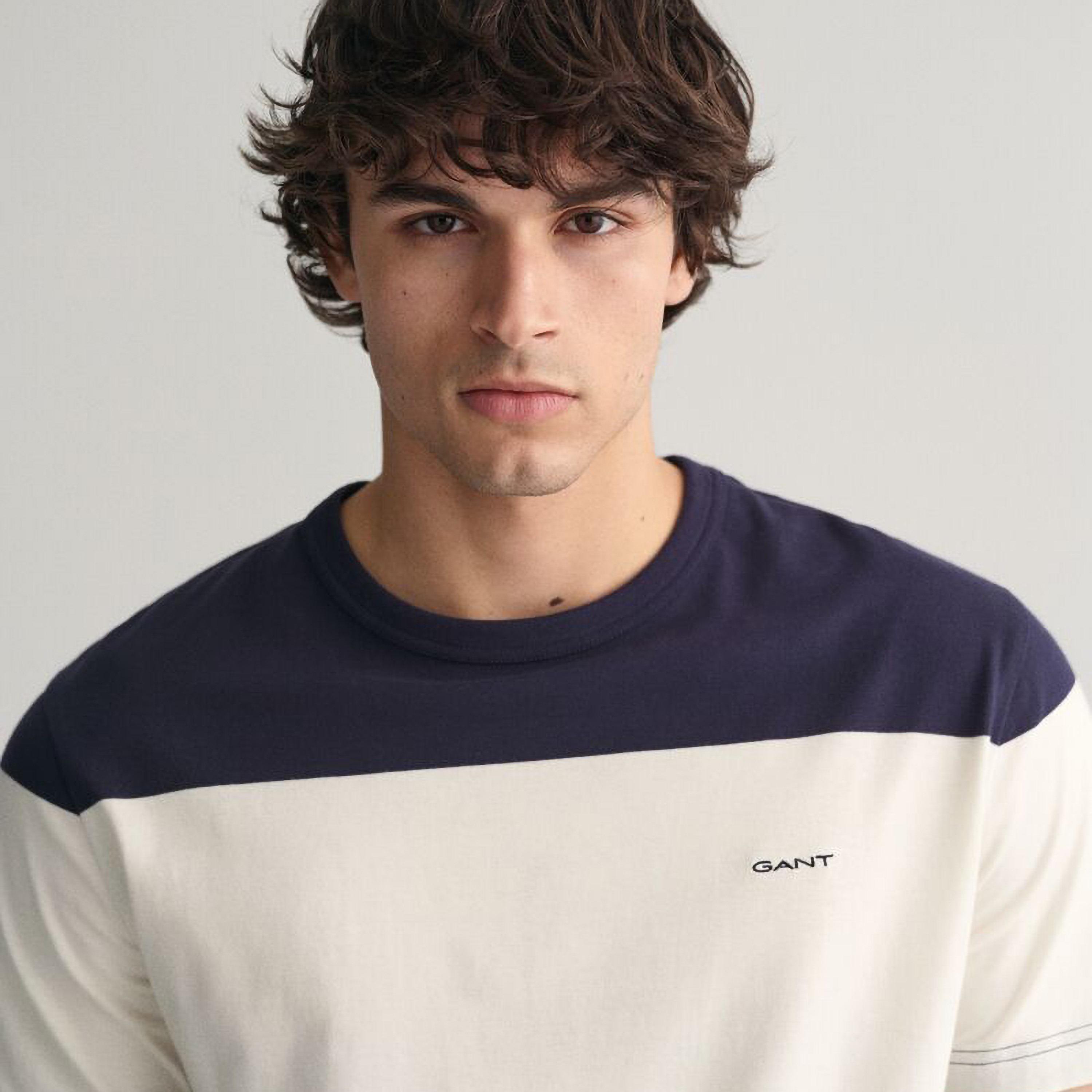 Gant Striped Round Neck Short Sleeves Men's T-Shirt-men-clothing-tshirtsandpolos-tshirts-image-8