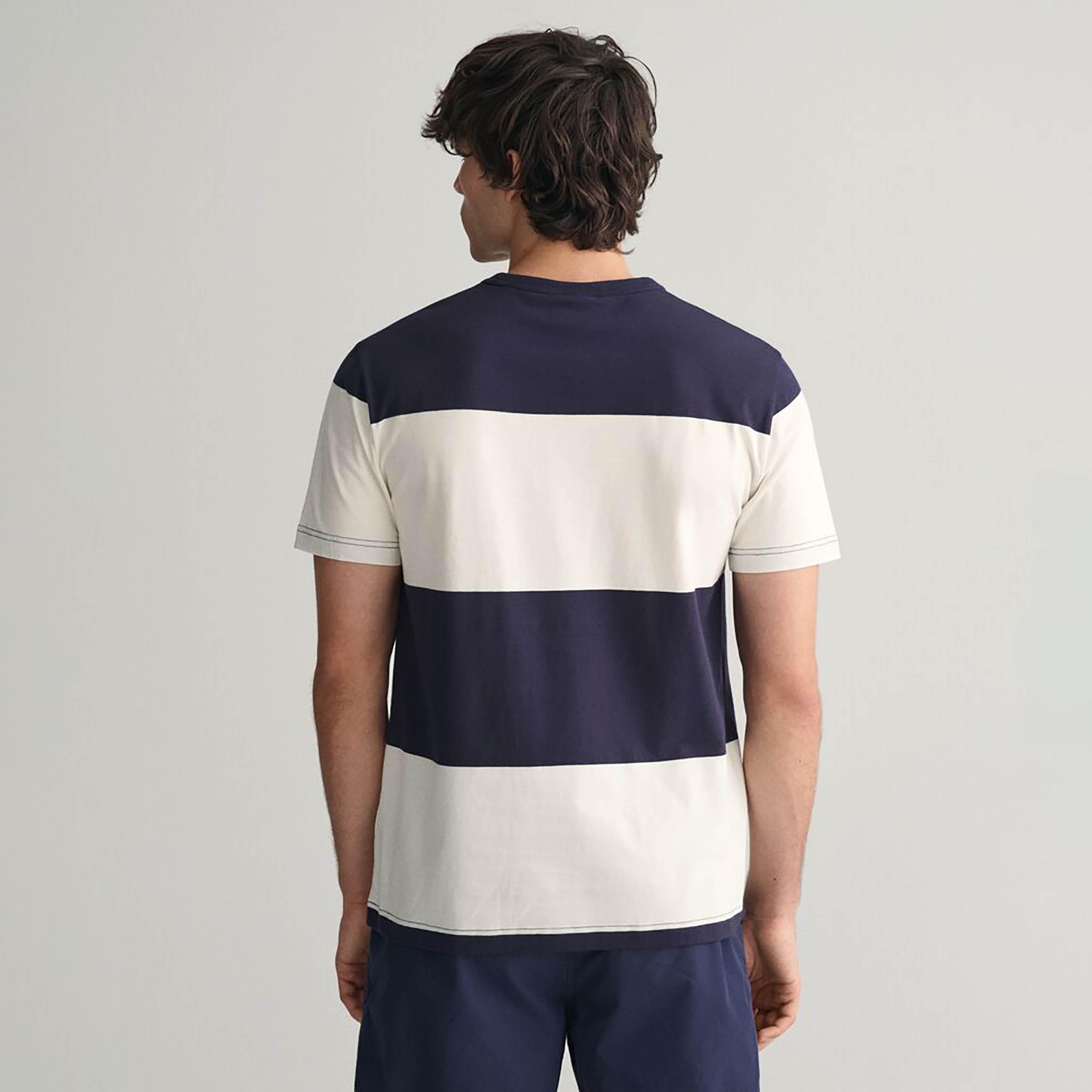Gant Striped Round Neck Short Sleeves Men's T-Shirt-men-clothing-tshirtsandpolos-tshirts-image-9