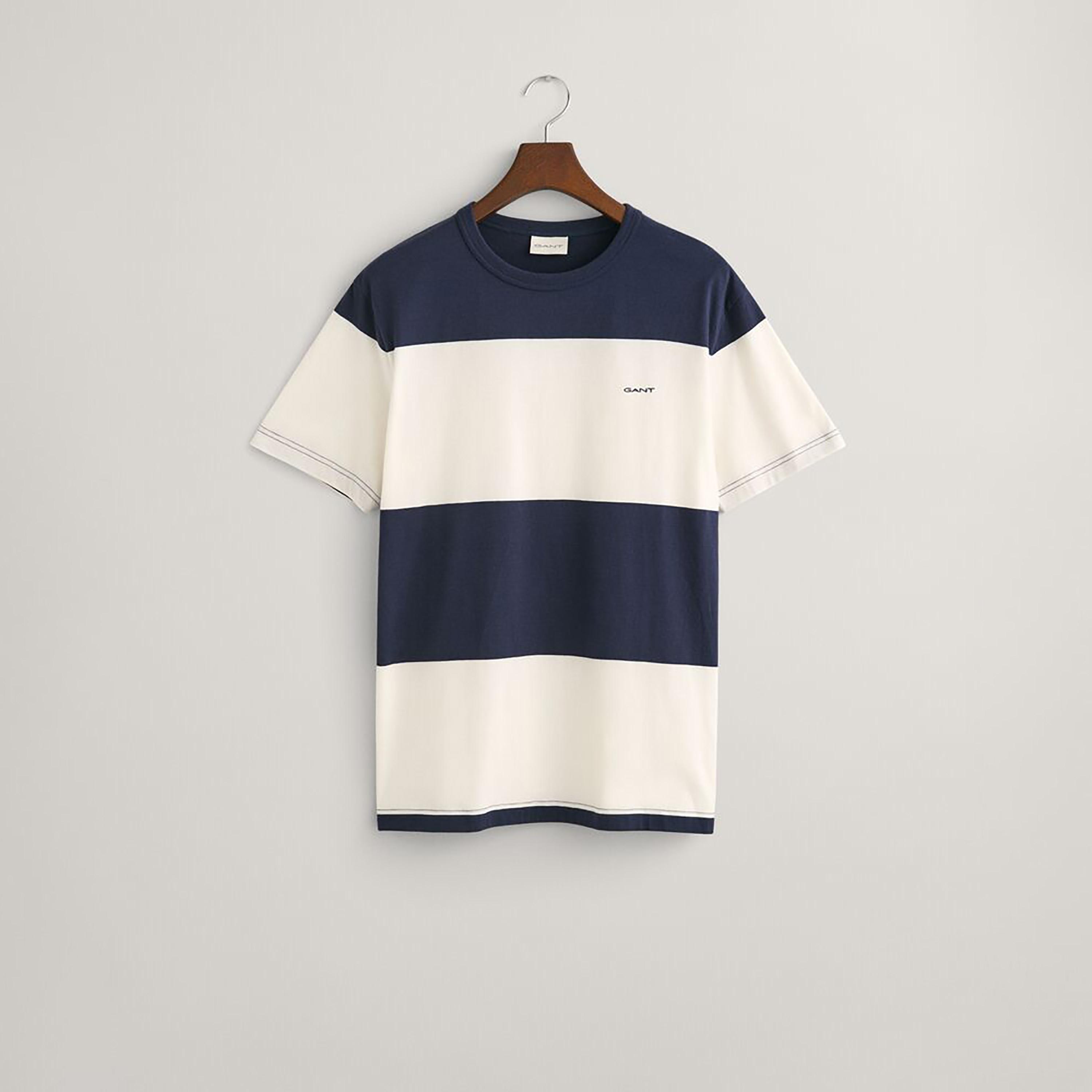 Gant Striped Round Neck Short Sleeves Men's T-Shirt-men-clothing-tshirtsandpolos-tshirts-image-10