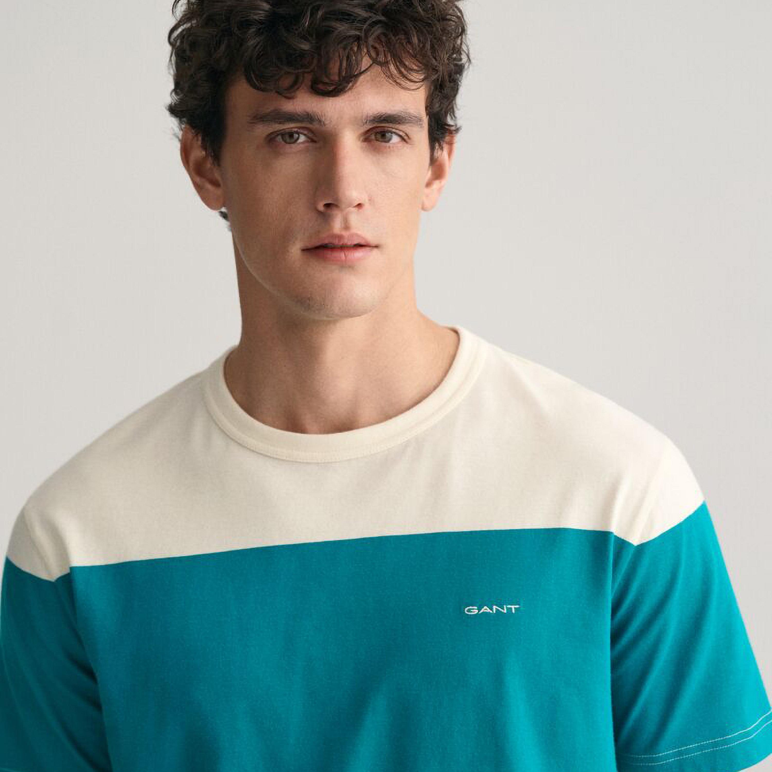 Gant Striped Round Neck Short Sleeves Men's T-Shirt-men-clothing-tshirtsandpolos-tshirts-image-3