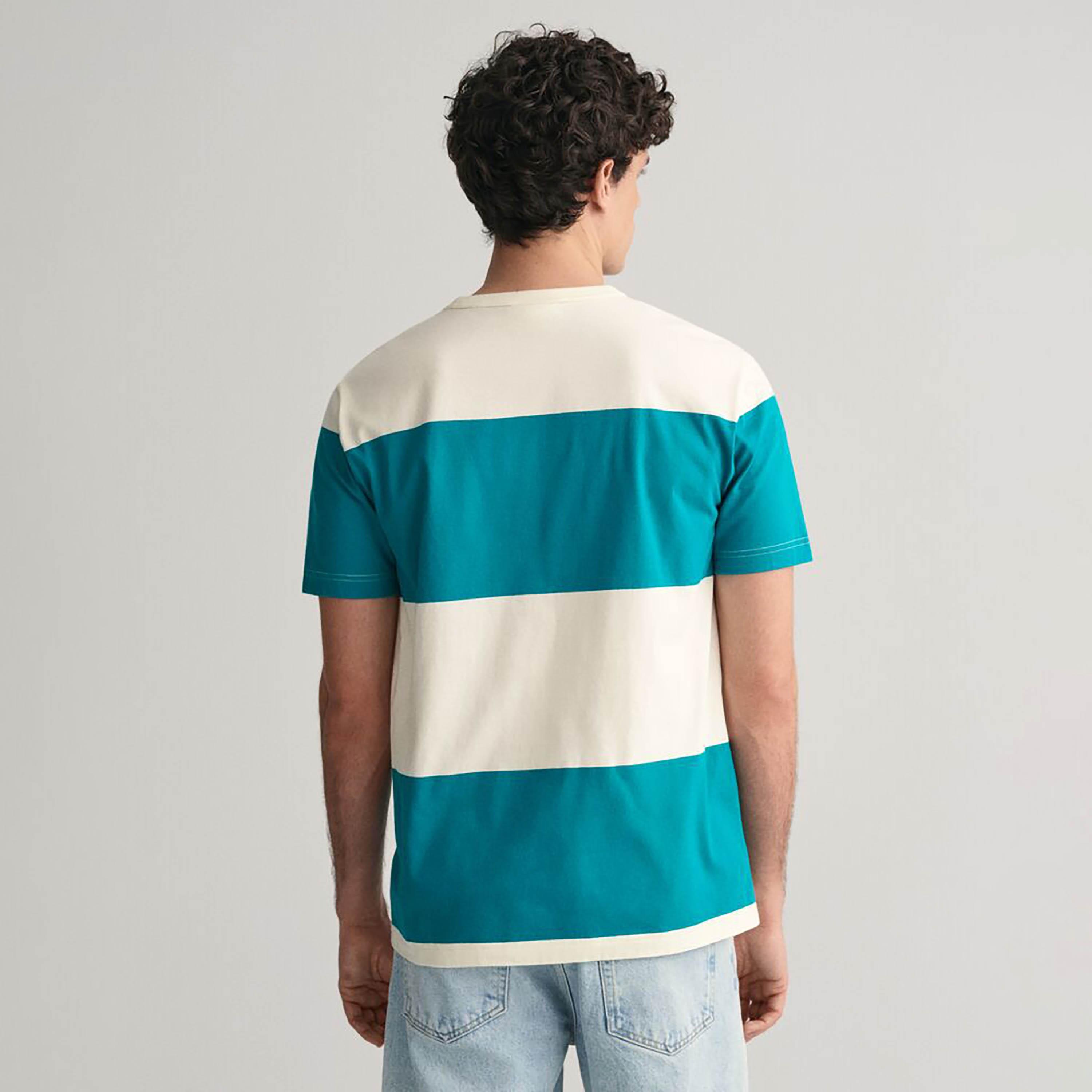 Gant Striped Round Neck Short Sleeves Men's T-Shirt-men-clothing-tshirtsandpolos-tshirts-image-4