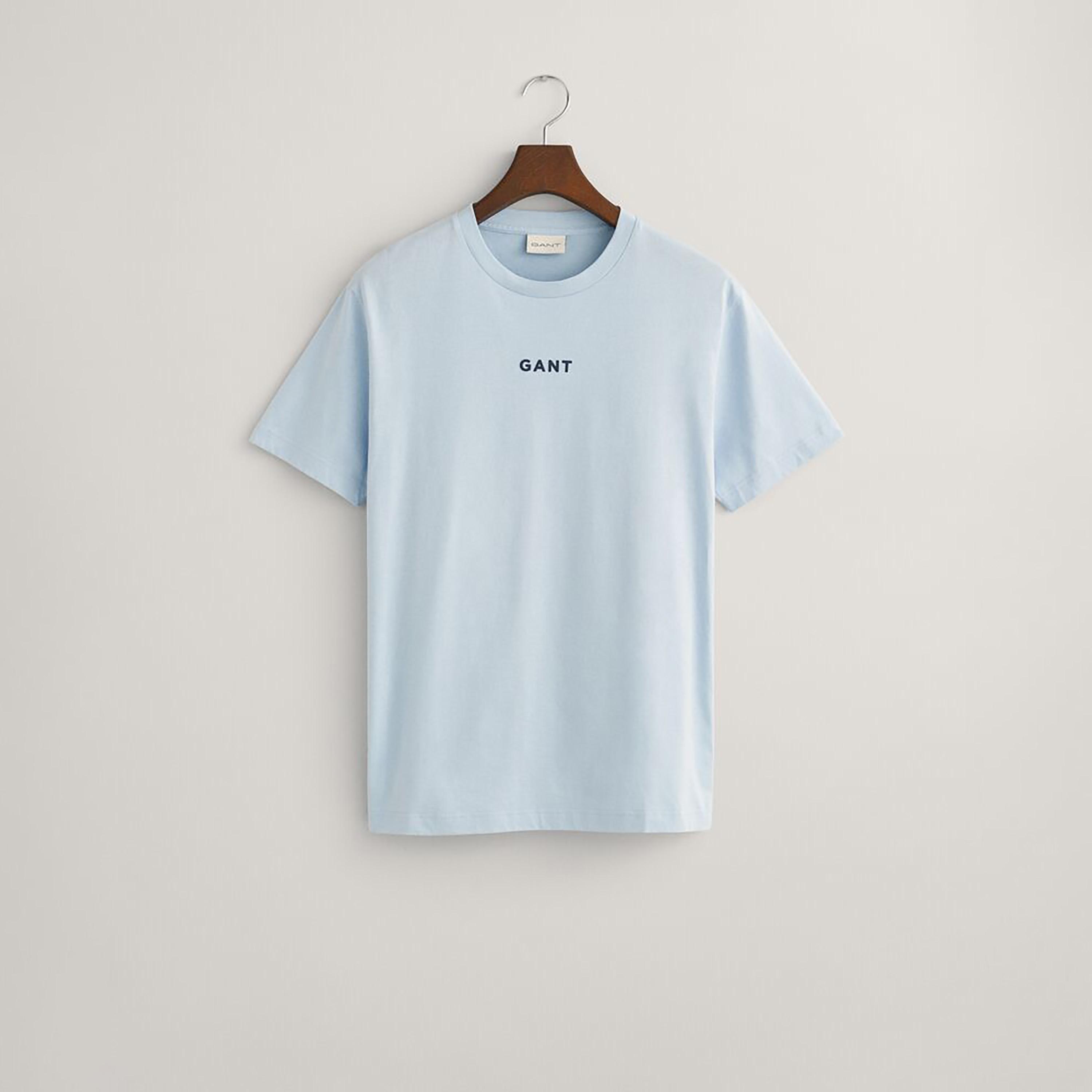 تي شيرت رجالي بأكمام قصيرة ورقبة مستديرة وشعار صغير من Gant-men-clothing-tshirtsandpolos-tshirts-image-15