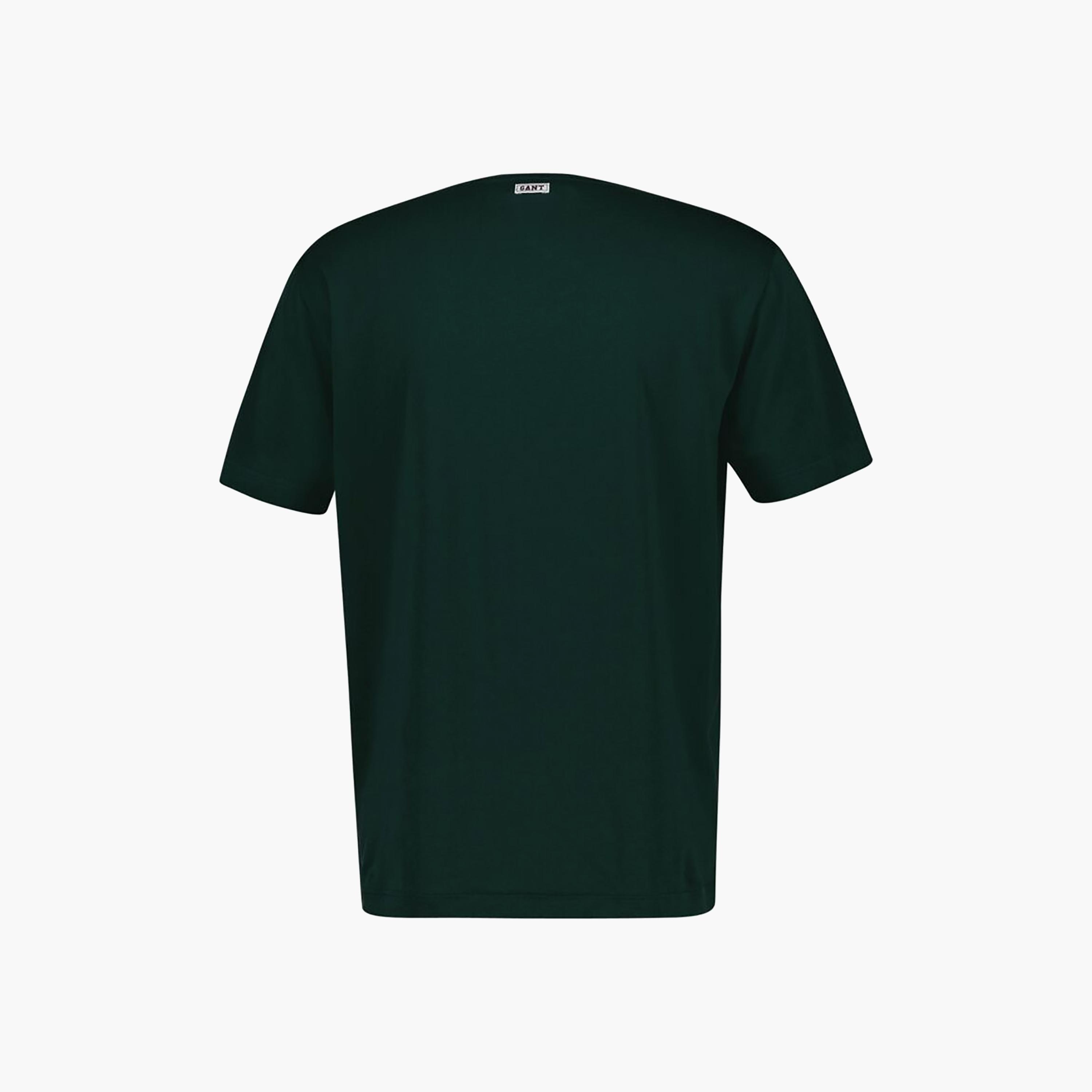 تي شيرت رجالي بأكمام قصيرة وياقة دائرية وطبعة شعار Gant-men-clothing-tshirtsandpolos-tshirts-image-4
