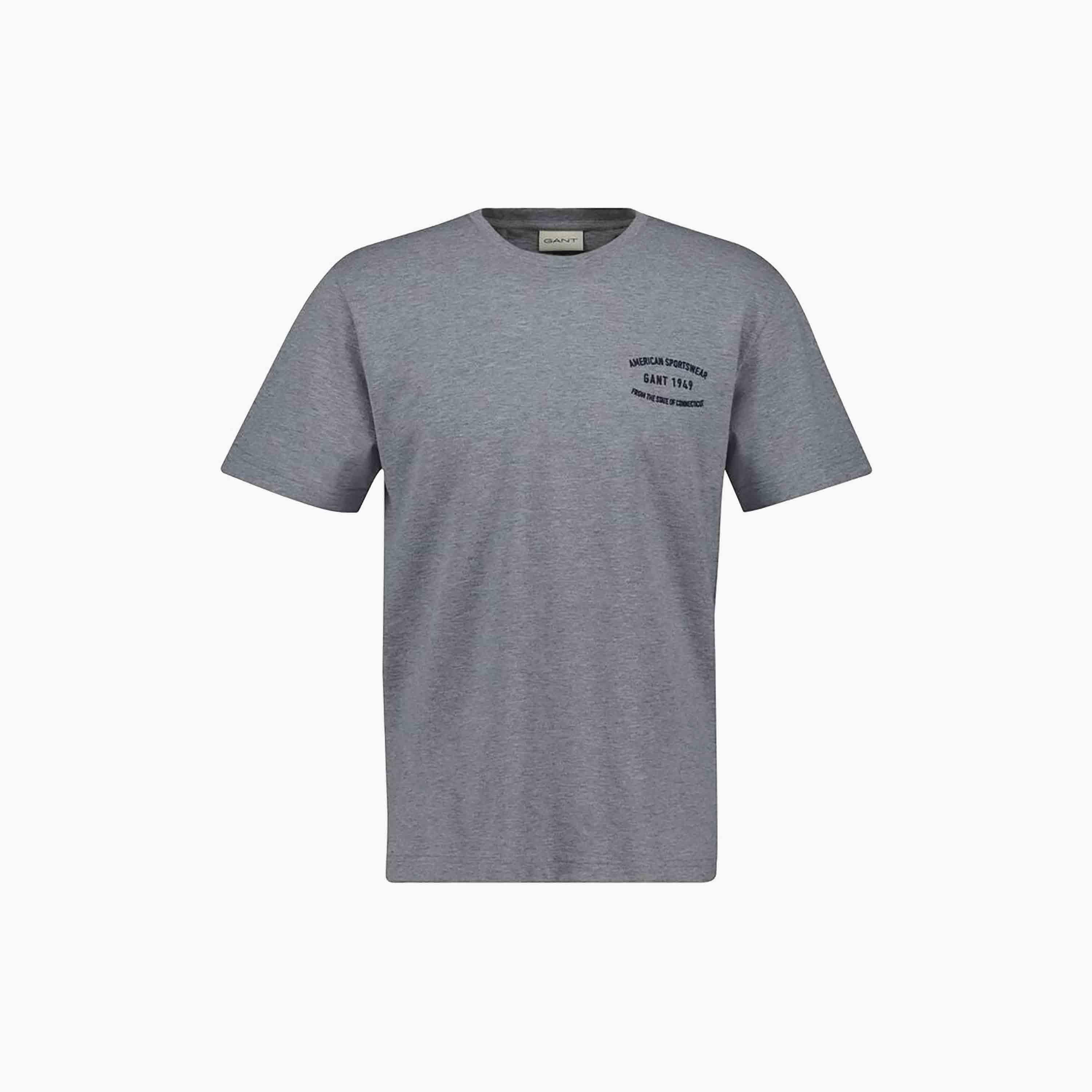 Gant Plain Round Neck Short Sleeves Men's T-Shirt-men-clothing-tshirtsandpolos-tshirts-image-5