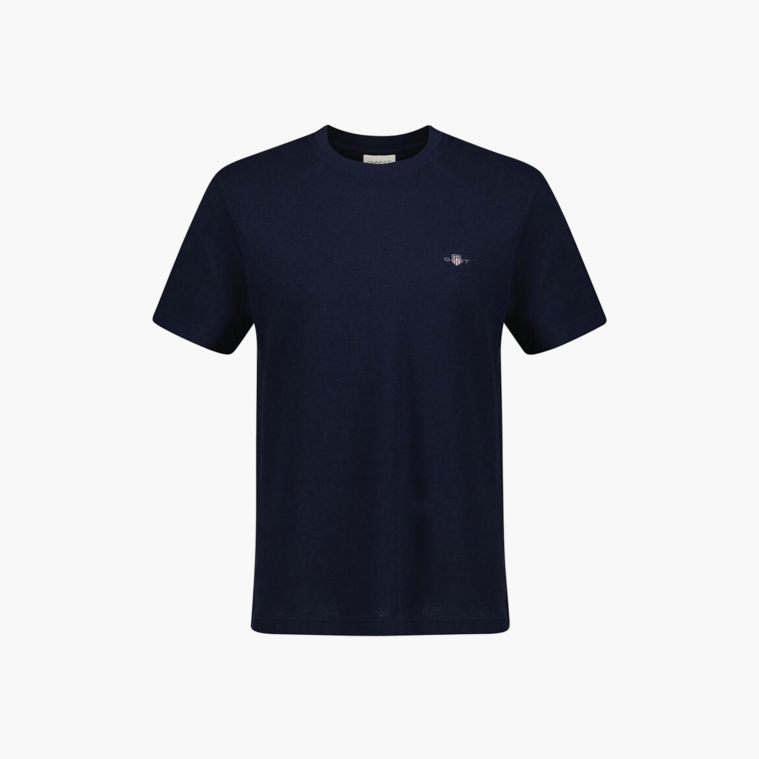 Gant Plain Round Neck Short Sleeves Men's T-Shirt-men-clothing-tshirtsandpolos-tshirts-image-3