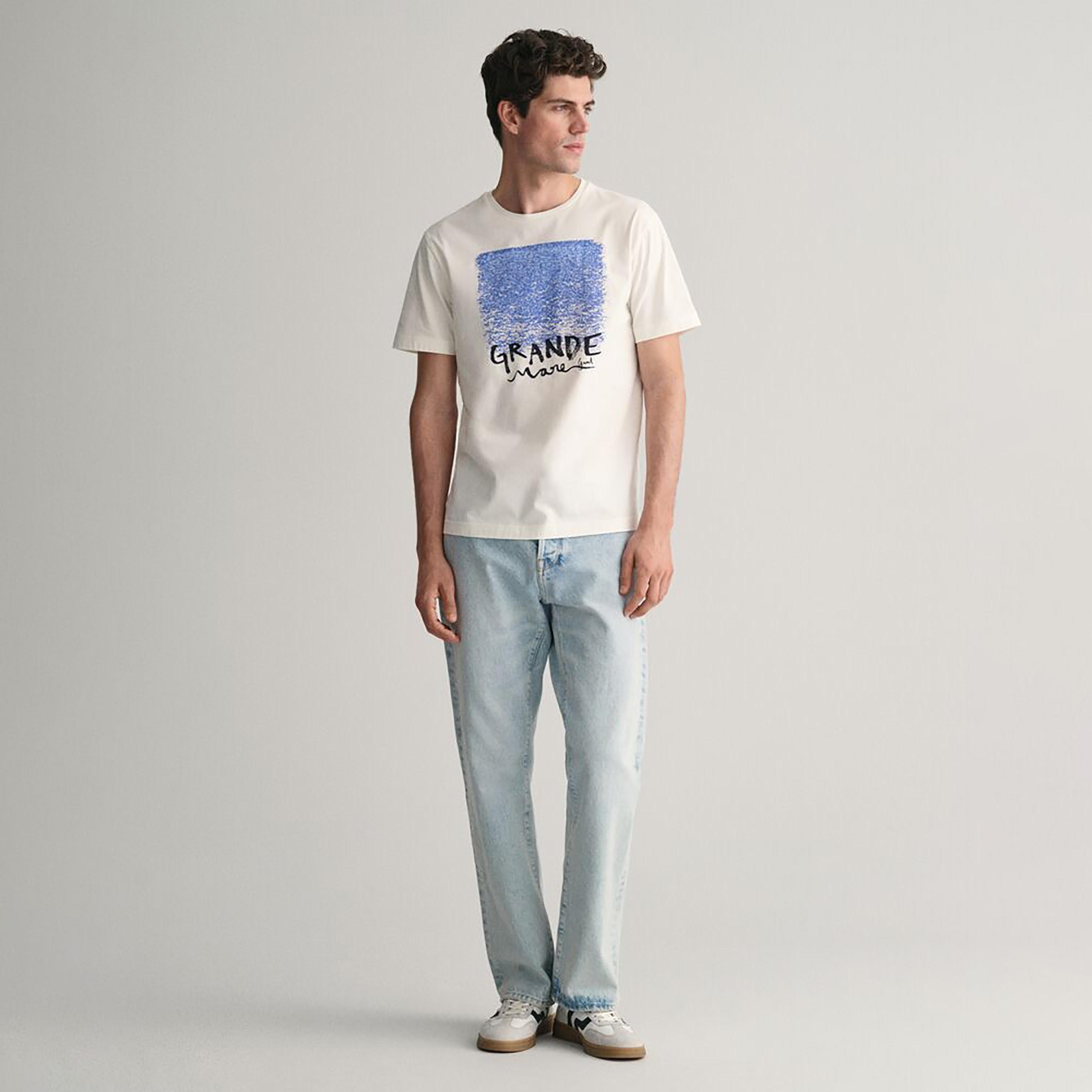Gant Printed Round Neck Short Sleeves Men's T-Shirt-men-clothing-tshirtsandpolos-tshirts-image-2