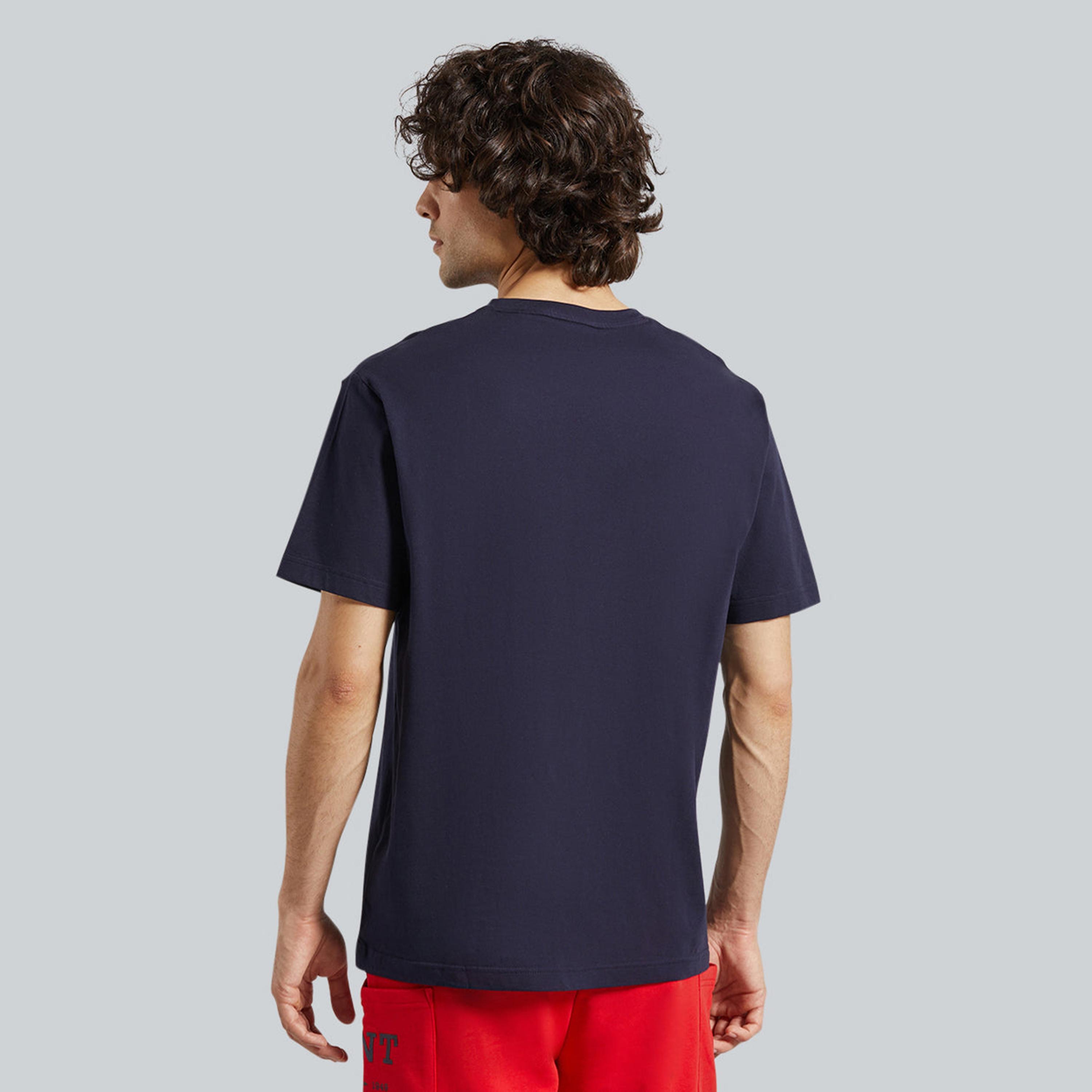 تيشيرت رجالي بياقة دائرية وأكمام قصيرة وطبعة شعار من جانت.-men-clothing-tshirtsandpolos-tshirts-image-7