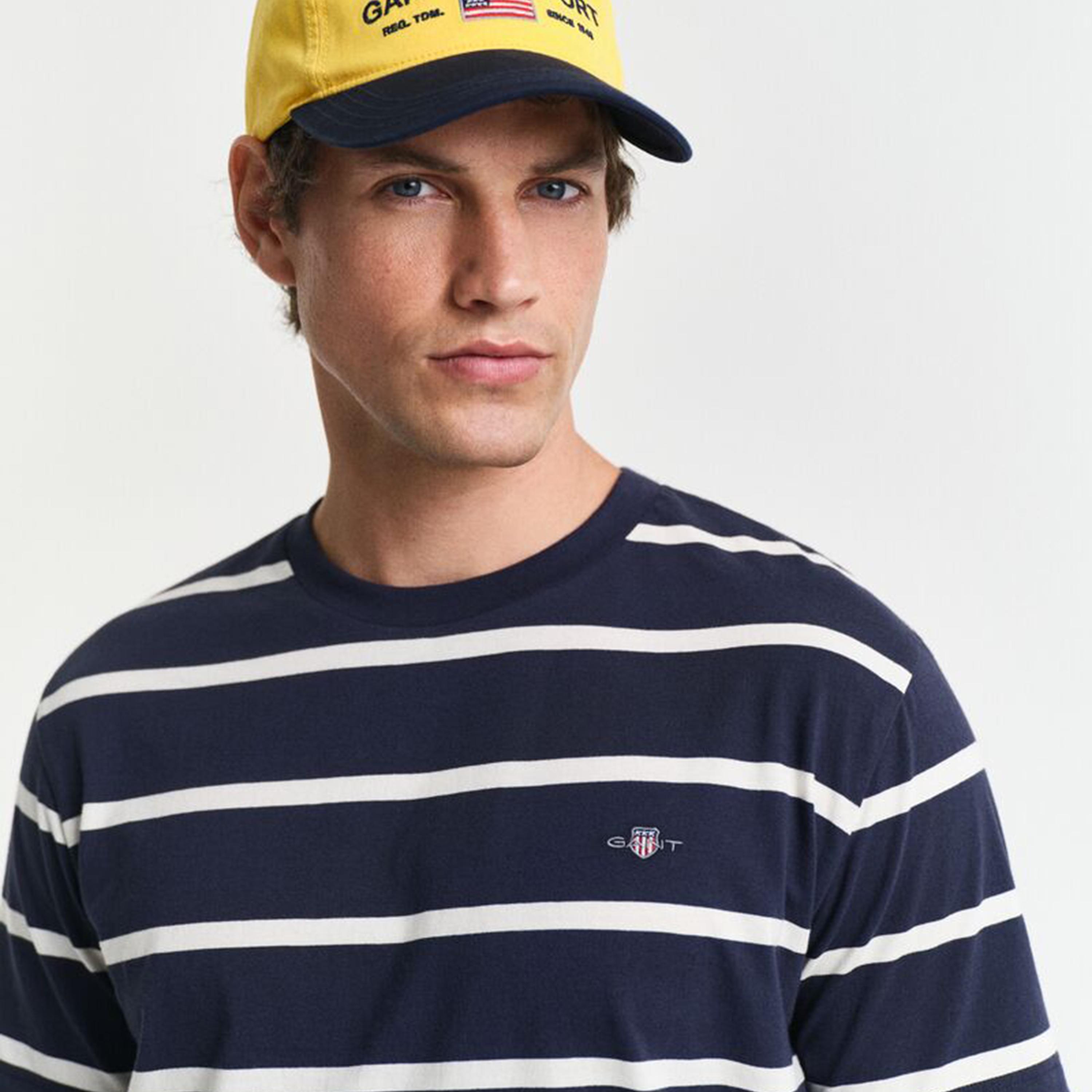 Gant Striped Crew Neck Short Sleeves Men's T-Shirt-men-clothing-tshirtsandpolos-tshirts-image-3