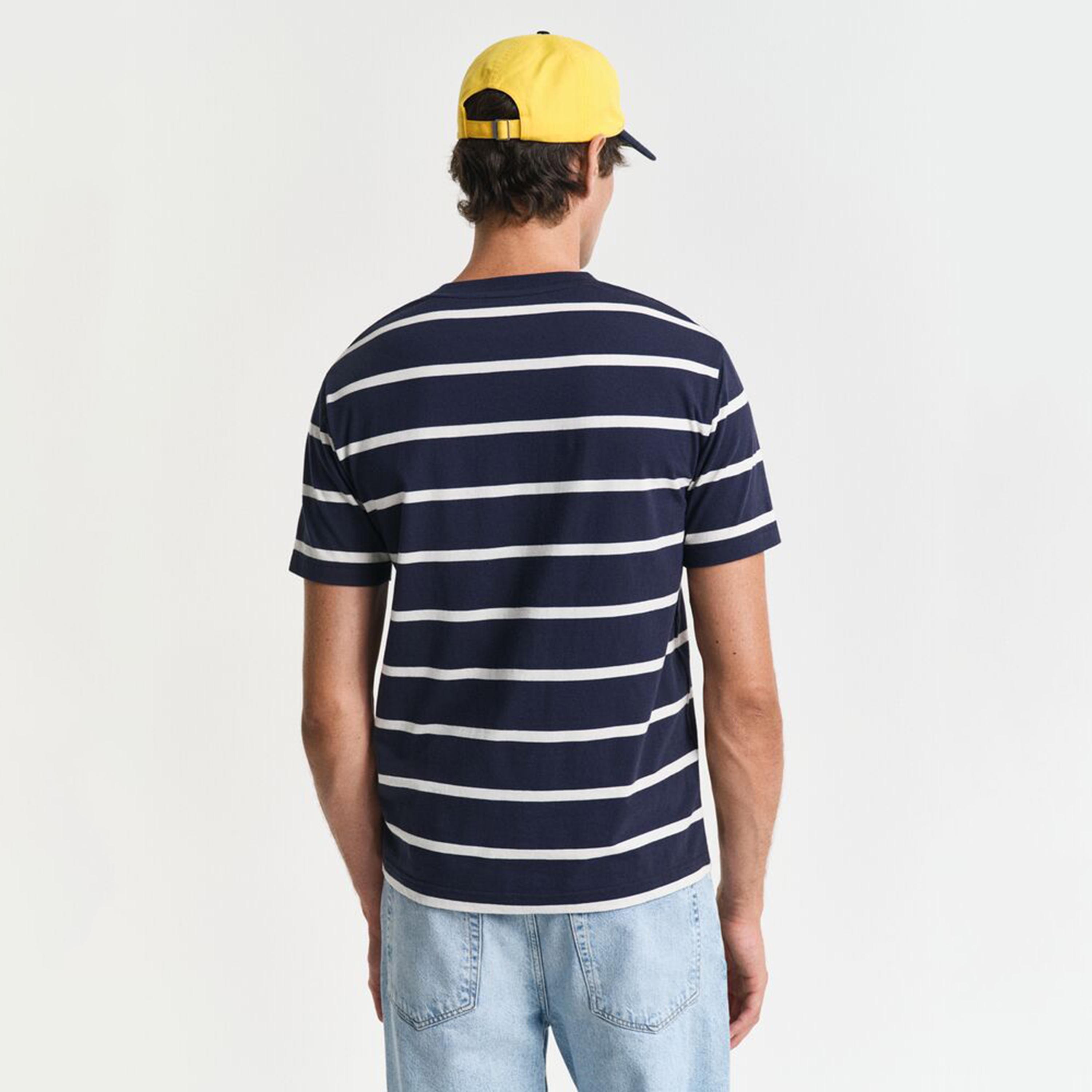 Gant Striped Crew Neck Short Sleeves Men's T-Shirt-men-clothing-tshirtsandpolos-tshirts-image-4