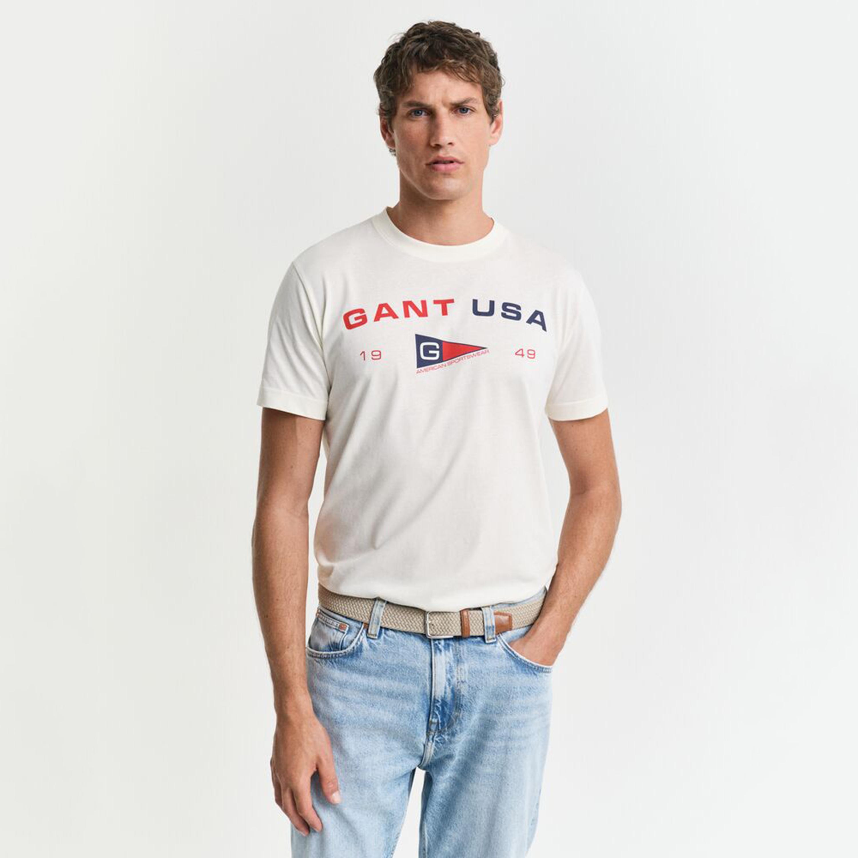 Gant Graphic Regular Fit Short Sleeves Crew Neck Men's T-Shirt-men-clothing-tshirtsandpolos-tshirts-image-1