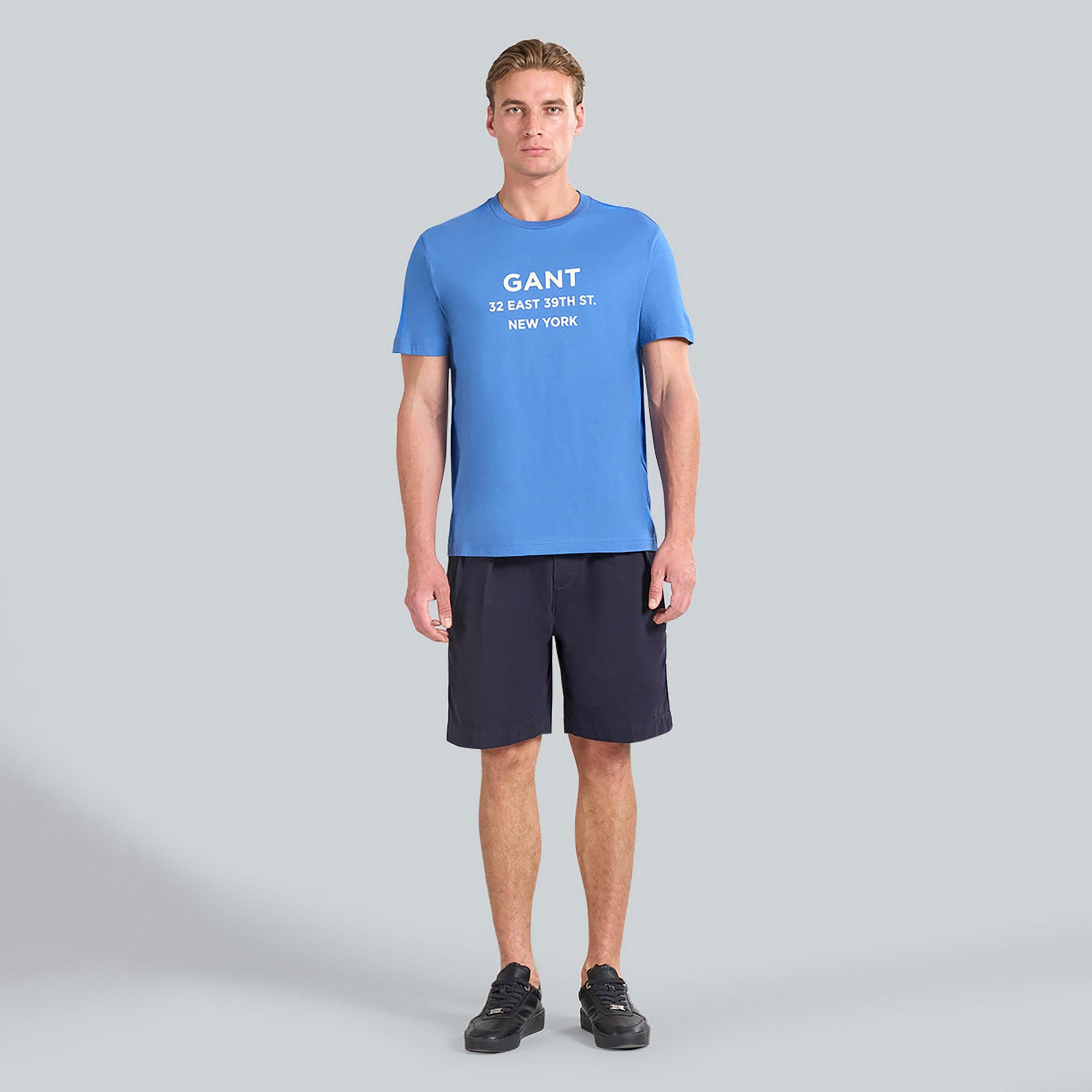 تيشيرت رجالي بياقة دائرية وأكمام قصيرة ومطبوع من جانت.-men-clothing-tshirtsandpolos-tshirts-image-2
