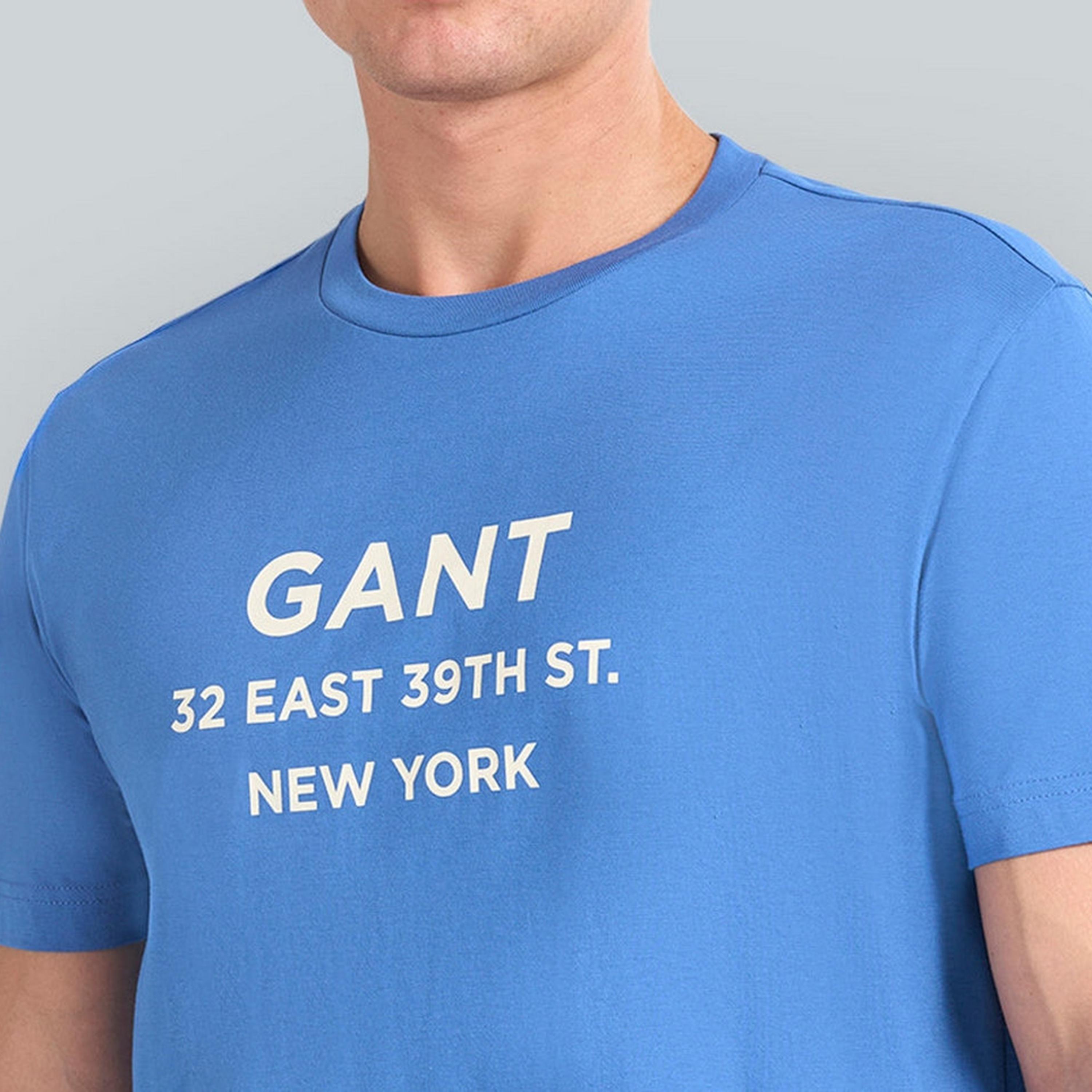 تيشيرت رجالي بياقة دائرية وأكمام قصيرة ومطبوع من جانت.-men-clothing-tshirtsandpolos-tshirts-image-3