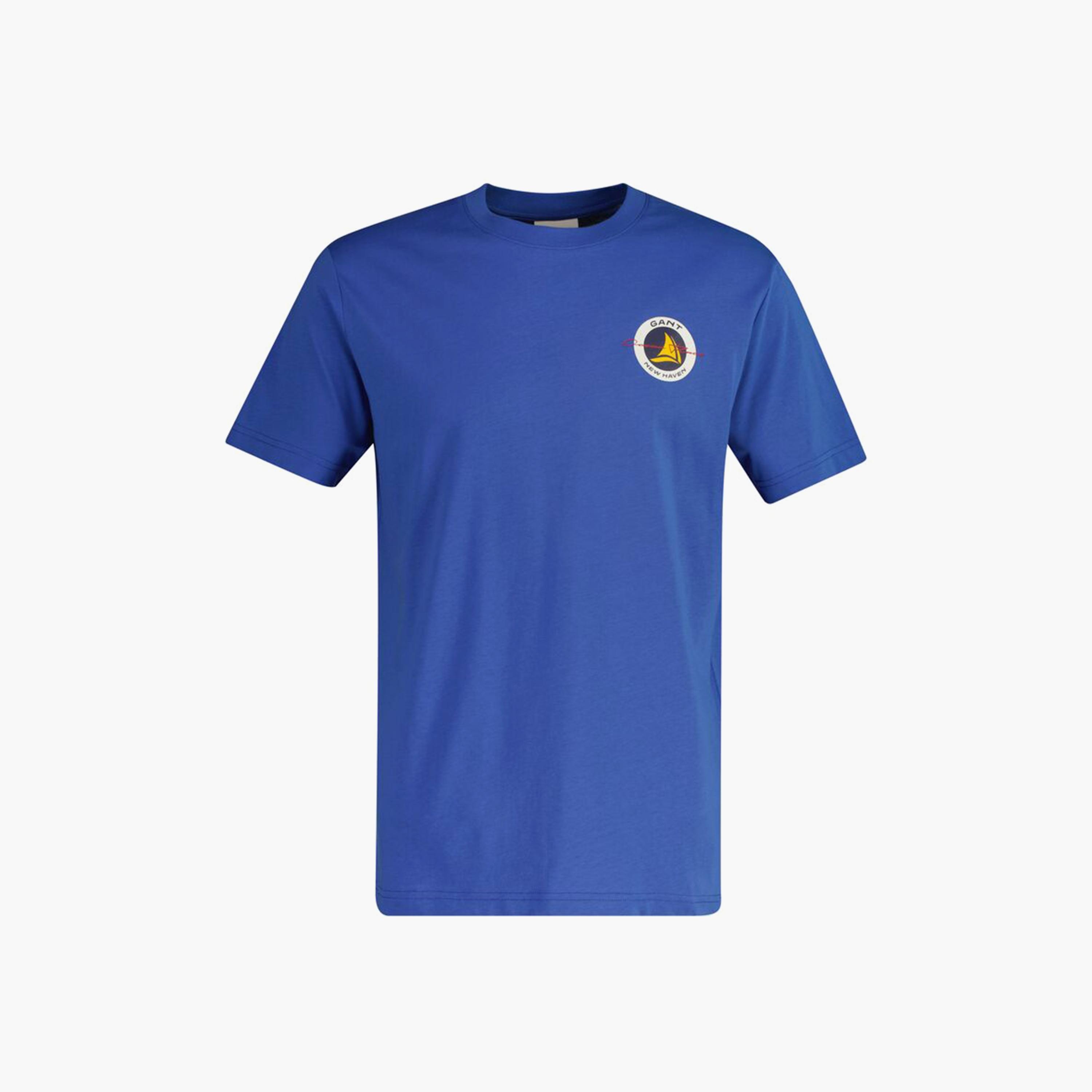 تيشيرت رجالي بياقة دائرية وأكمام قصيرة وسادة من جانت.-men-clothing-tshirtsandpolos-tshirts-image-1