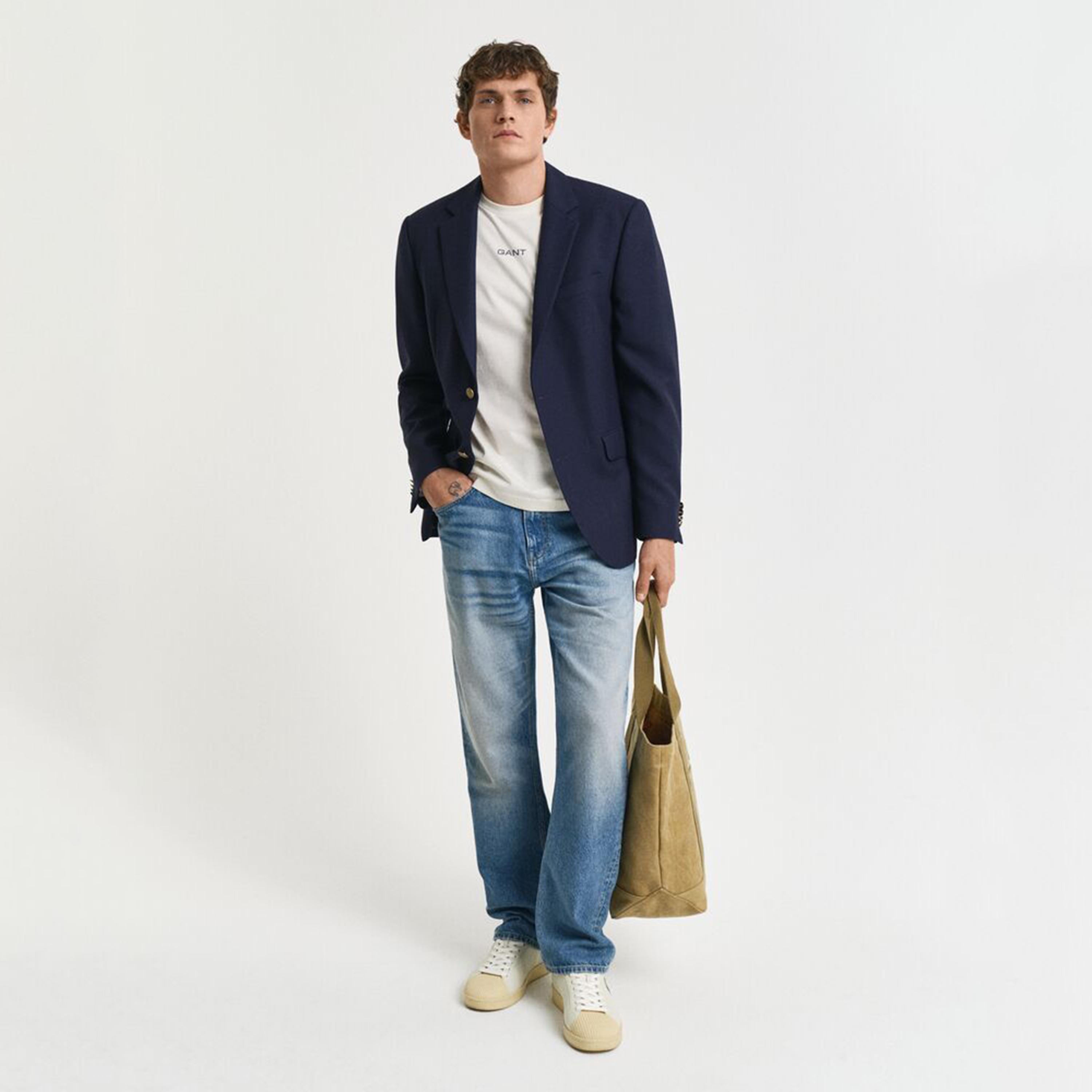 تيشيرت رجالي بياقة دائرية وأكمام قصيرة وسادة من جانت.-men-clothing-tshirtsandpolos-tshirts-image-8