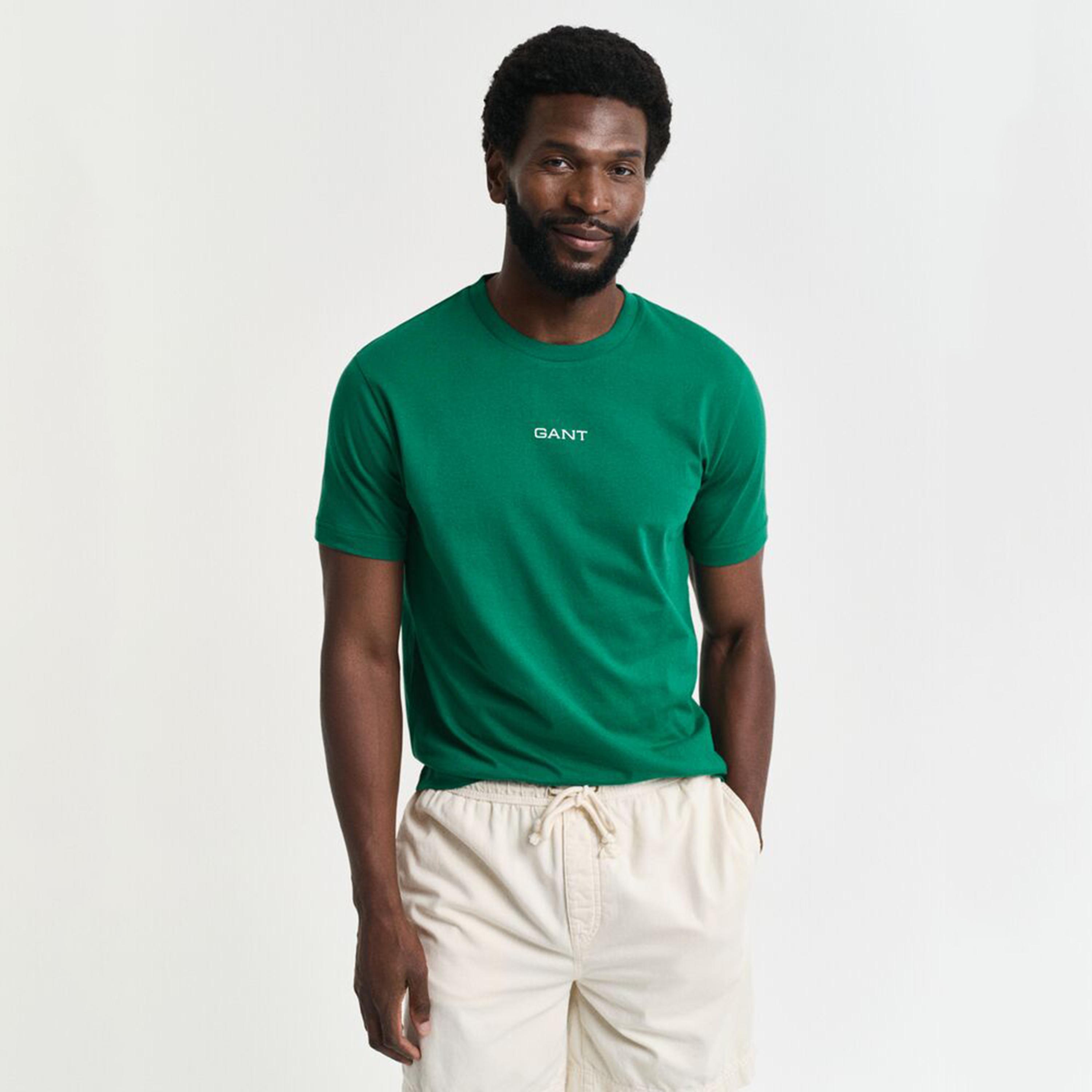 Gant Plain Crew Neck Short Sleeves Men's T-Shirt-men-clothing-tshirtsandpolos-tshirts-image-1