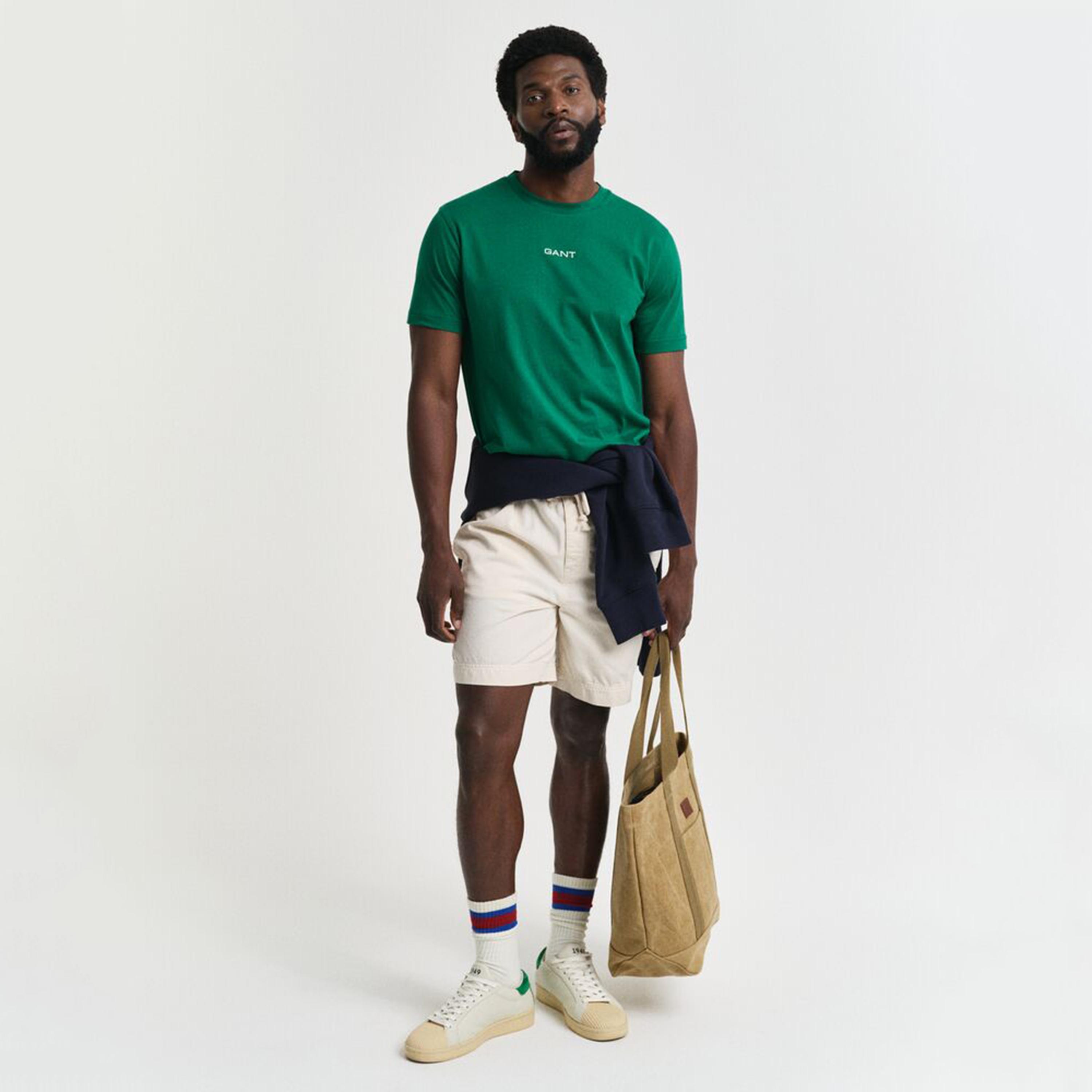 Gant Plain Crew Neck Short Sleeves Men's T-Shirt-men-clothing-tshirtsandpolos-tshirts-image-2
