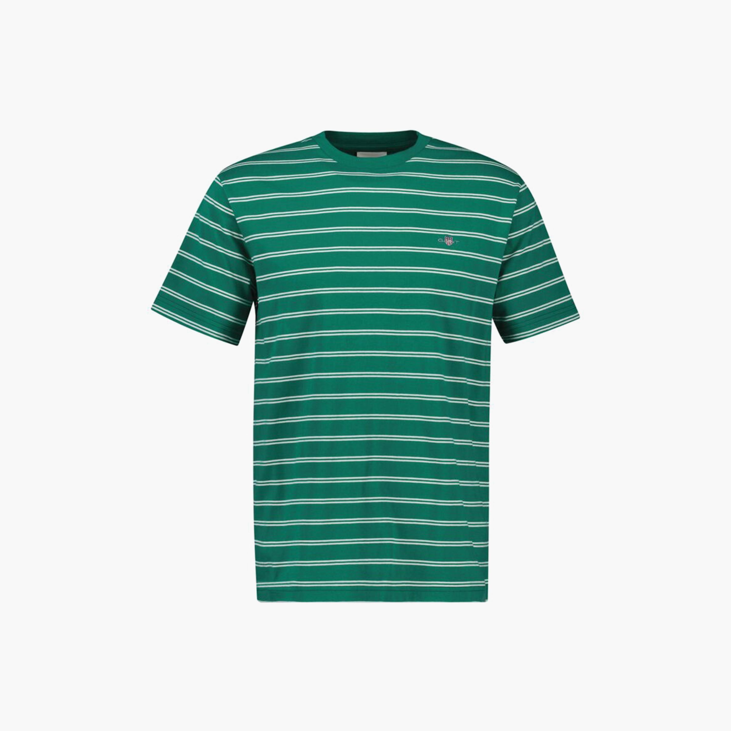 تيشيرت رجالي بياقة دائرية وأكمام قصيرة ومخطط من جانت.-men-clothing-tshirtsandpolos-tshirts-image-3