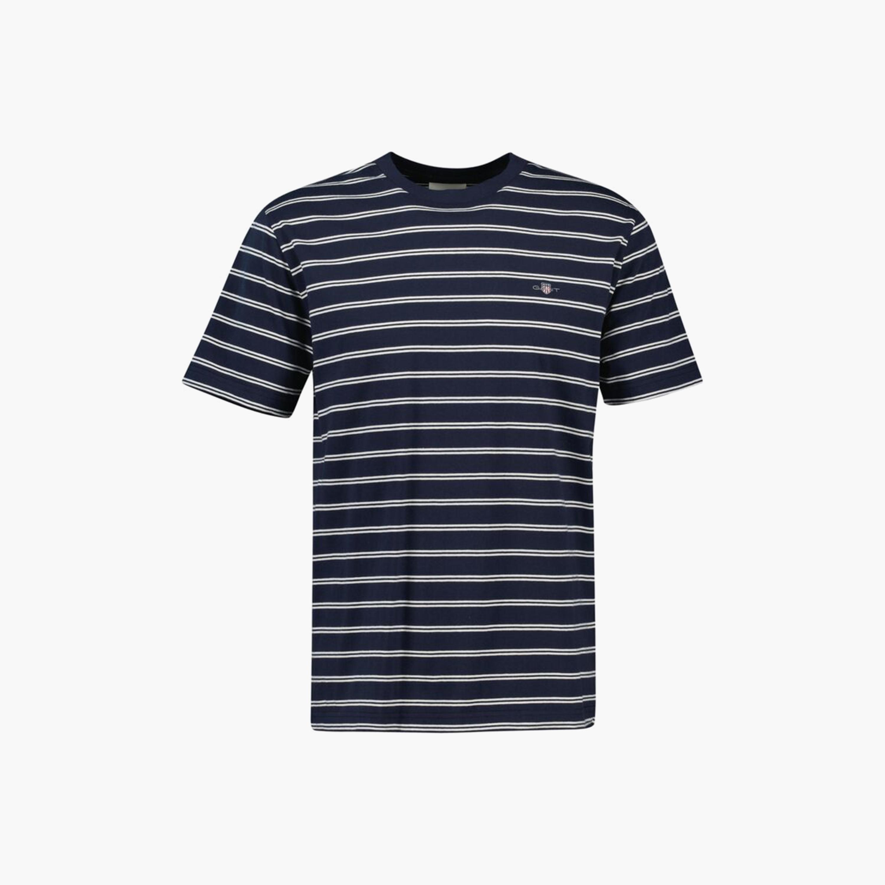 تيشيرت رجالي بياقة دائرية وأكمام قصيرة ومخطط من جانت.-men-clothing-tshirtsandpolos-tshirts-image-5