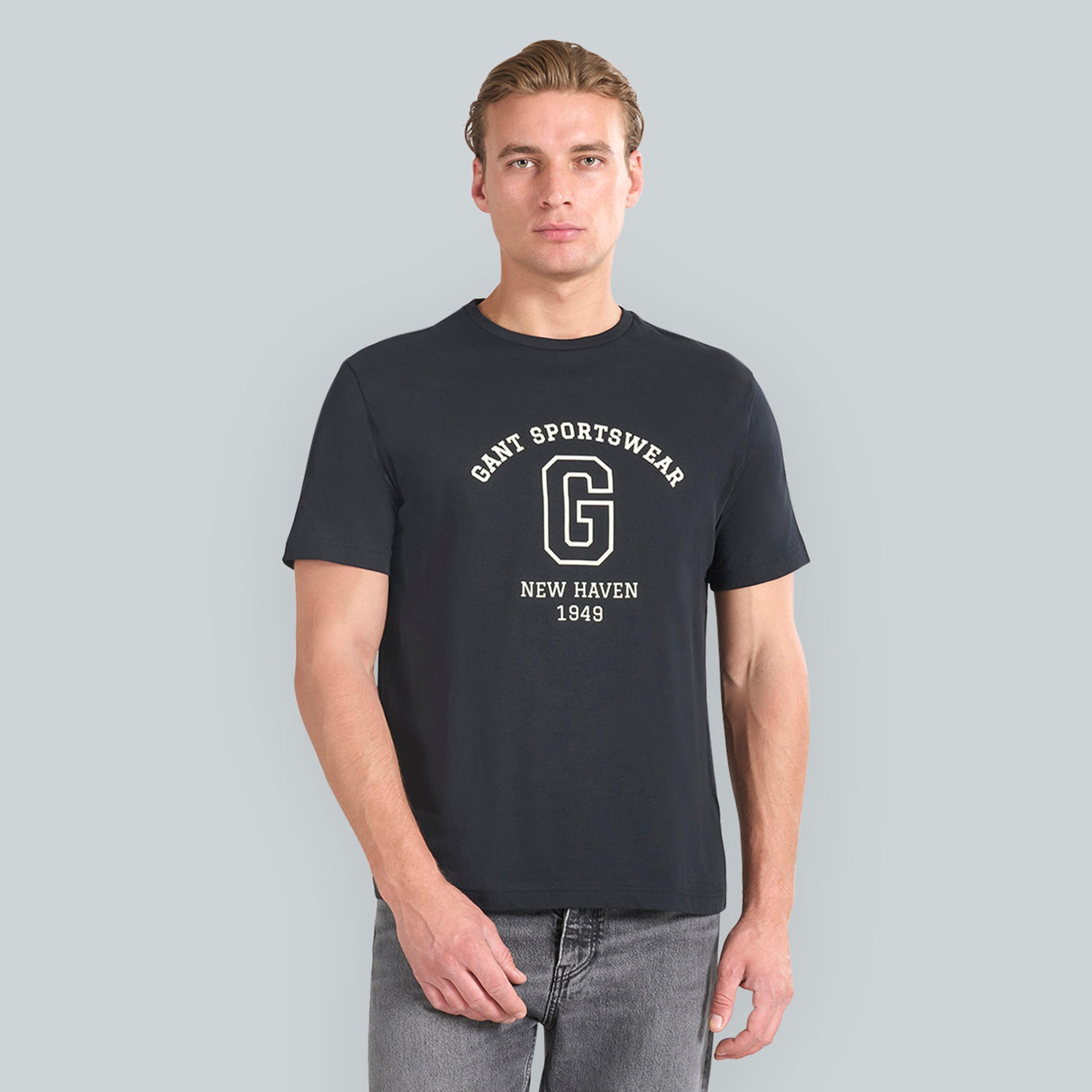 Gant Printed Crew Neck Short Sleeves Men's T-Shirt-men-clothing-tshirtsandpolos-tshirts-image-9