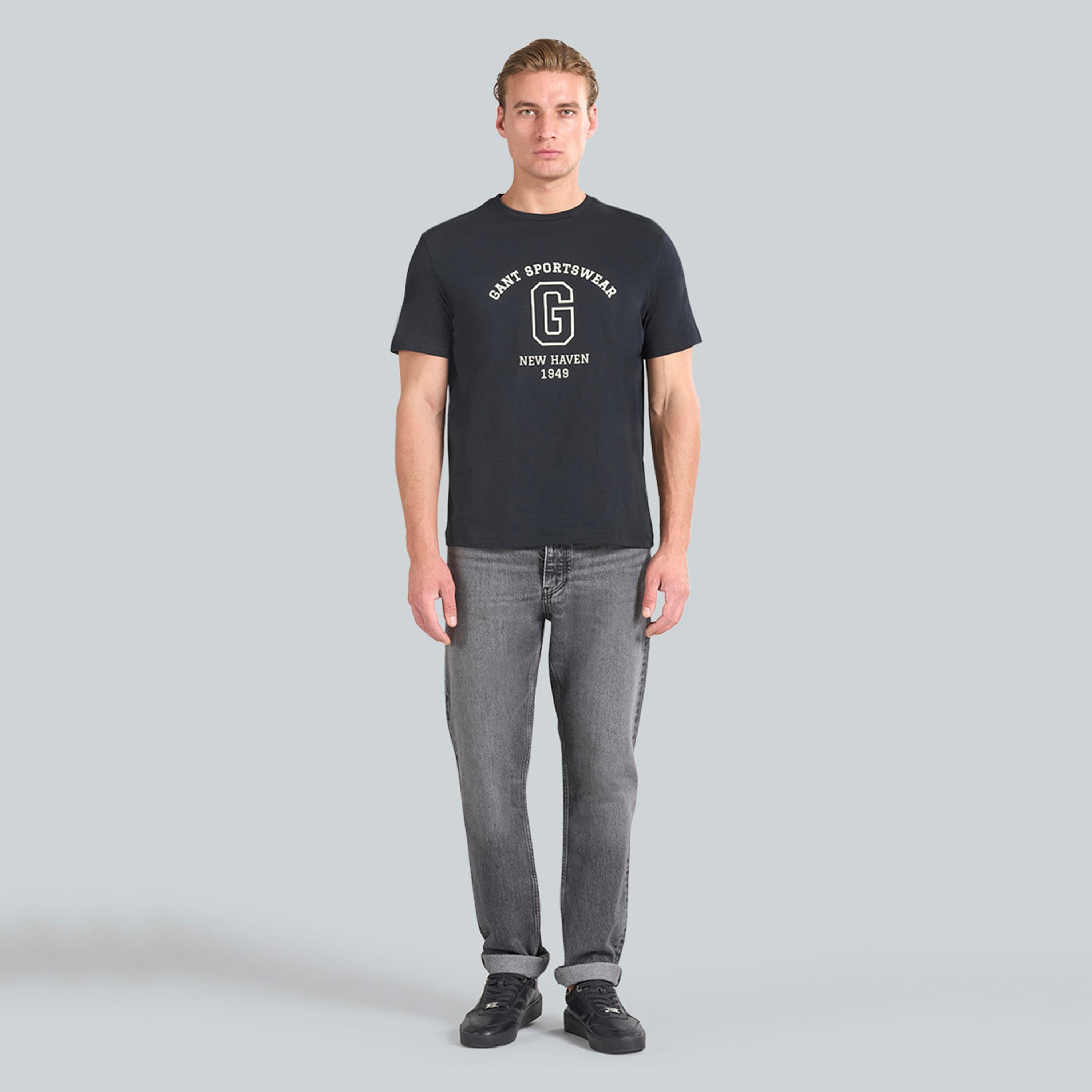 Gant Printed Crew Neck Short Sleeves Men's T-Shirt-men-clothing-tshirtsandpolos-tshirts-image-10