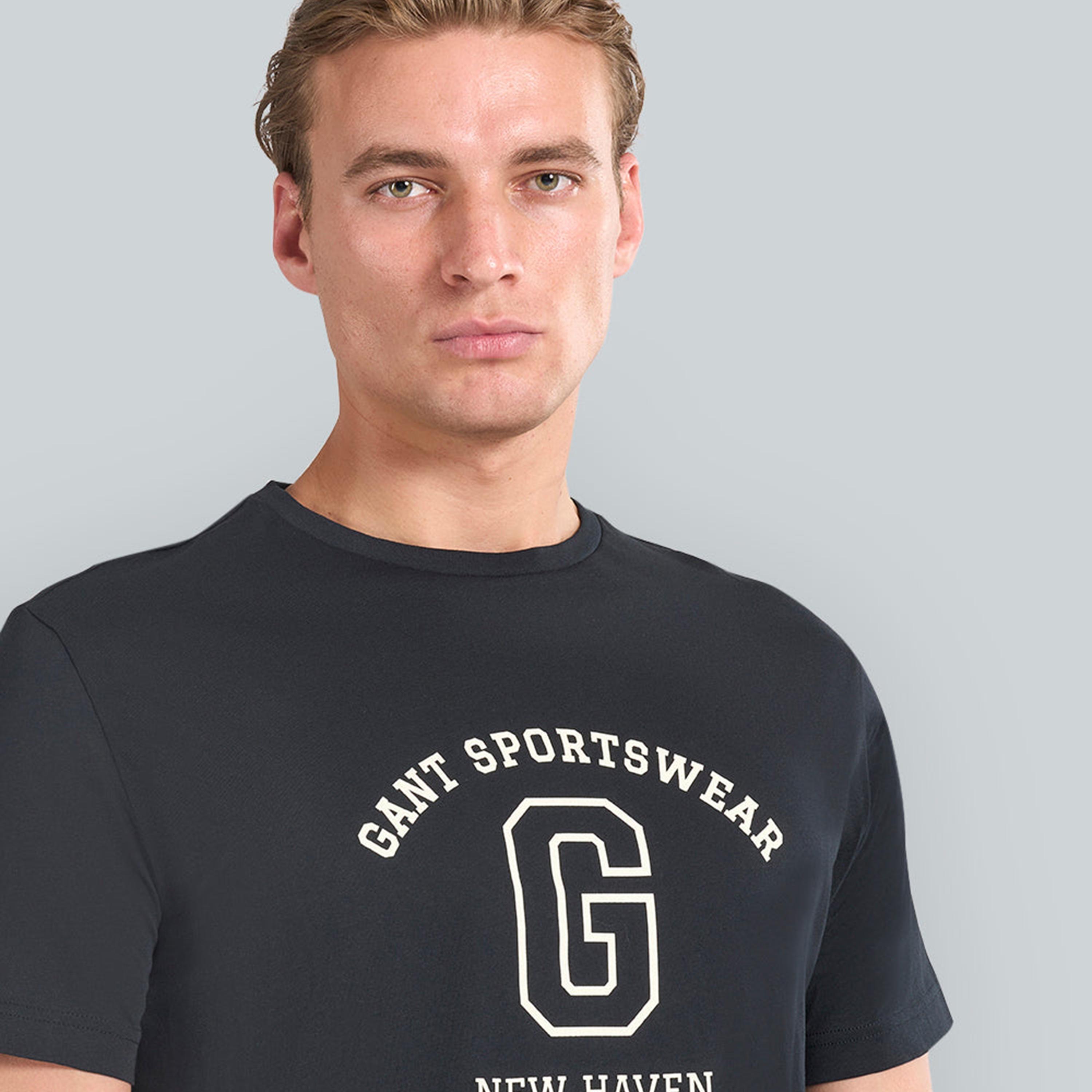 Gant Printed Crew Neck Short Sleeves Men's T-Shirt-men-clothing-tshirtsandpolos-tshirts-image-11