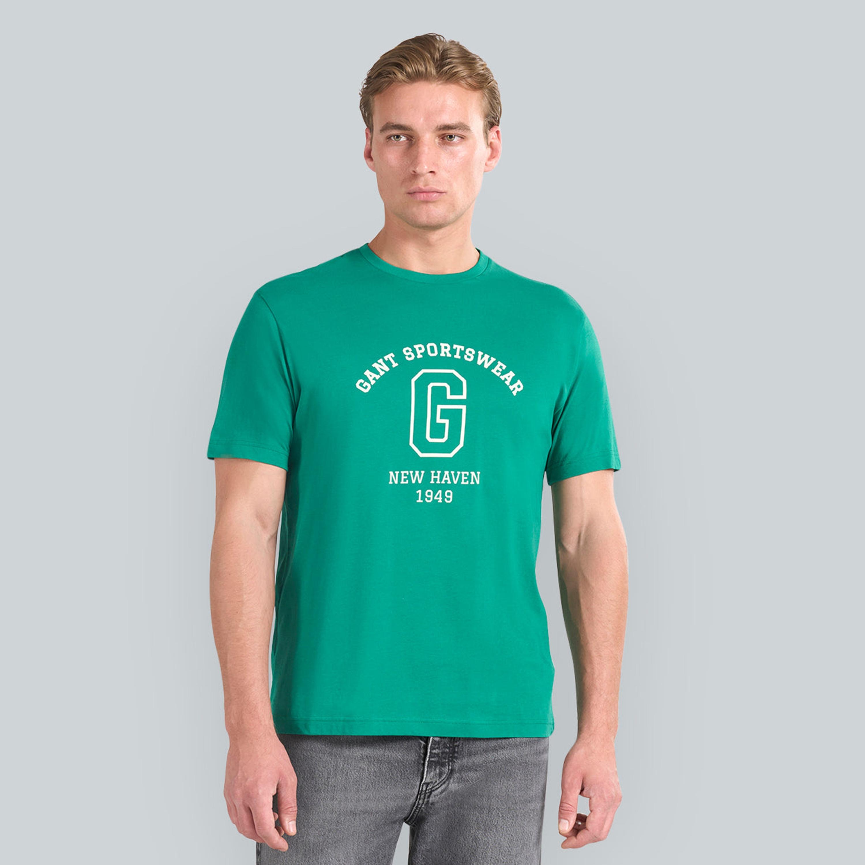 Gant Printed Crew Neck Short Sleeves Men's T-Shirt-men-clothing-tshirtsandpolos-tshirts-image-1