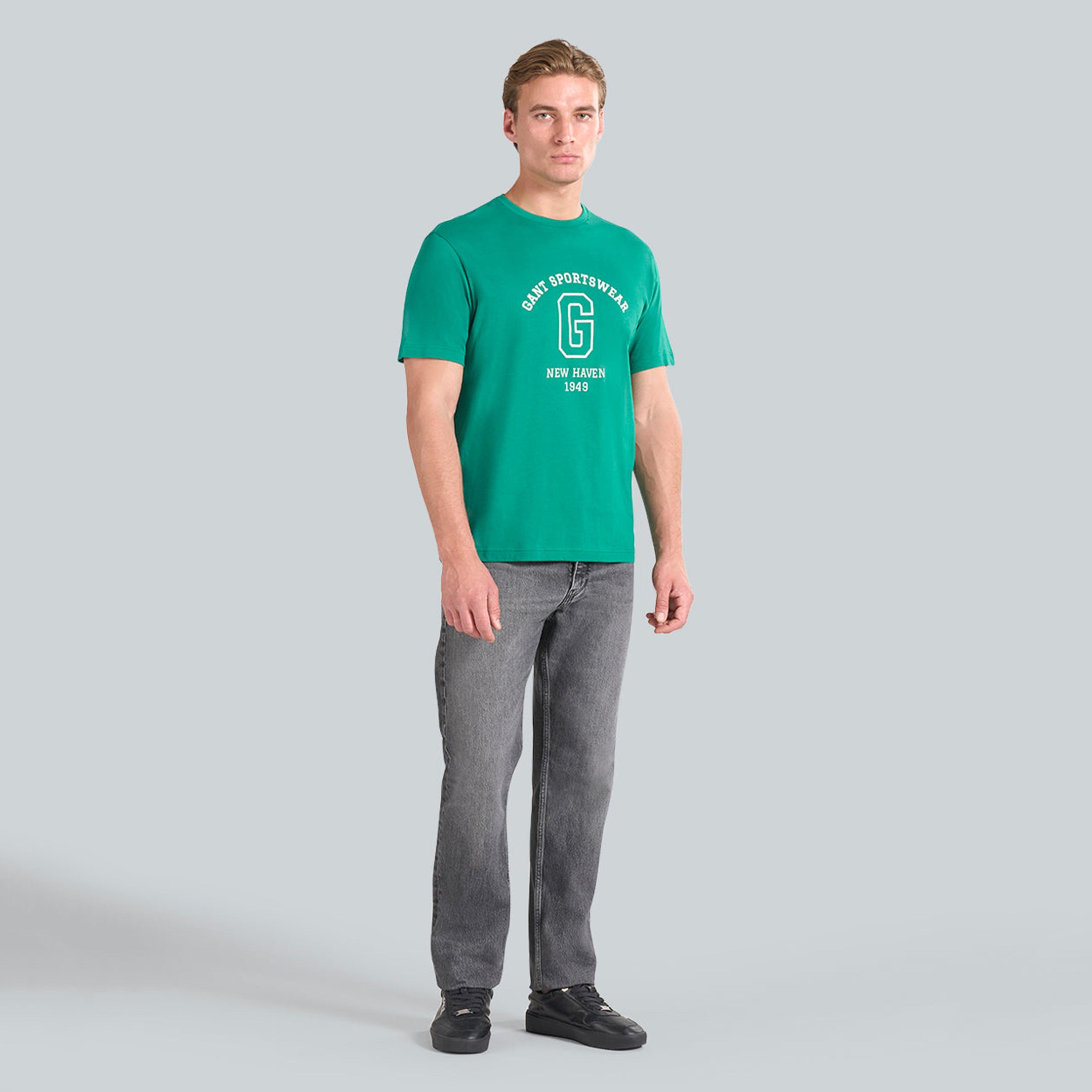 Gant Printed Crew Neck Short Sleeves Men's T-Shirt-men-clothing-tshirtsandpolos-tshirts-image-2