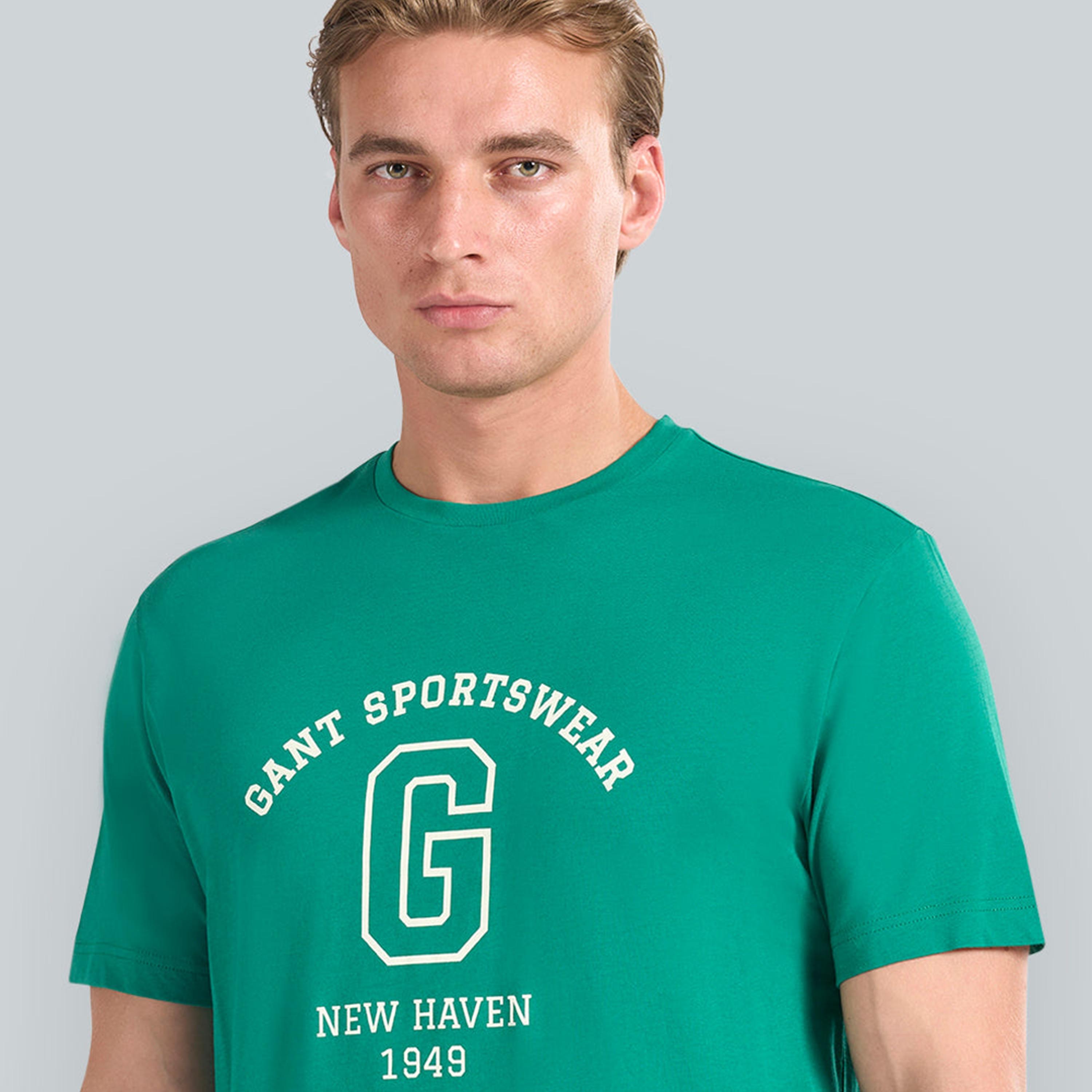 Gant Printed Crew Neck Short Sleeves Men's T-Shirt-men-clothing-tshirtsandpolos-tshirts-image-3
