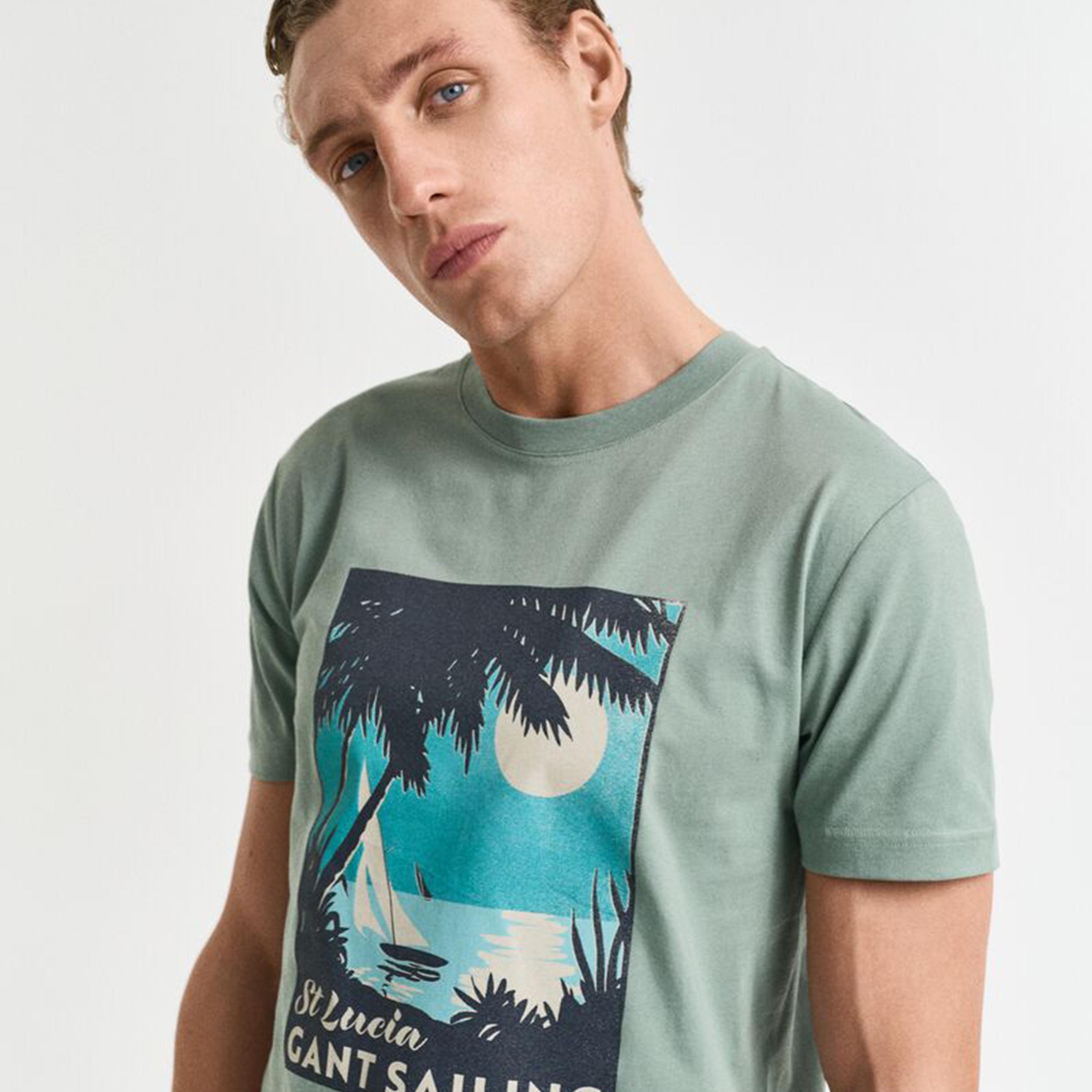 Gant Graphic Regular Fit Short Sleeves Crew Neck Men's T-Shirt-men-clothing-tshirtsandpolos-tshirts-image-3