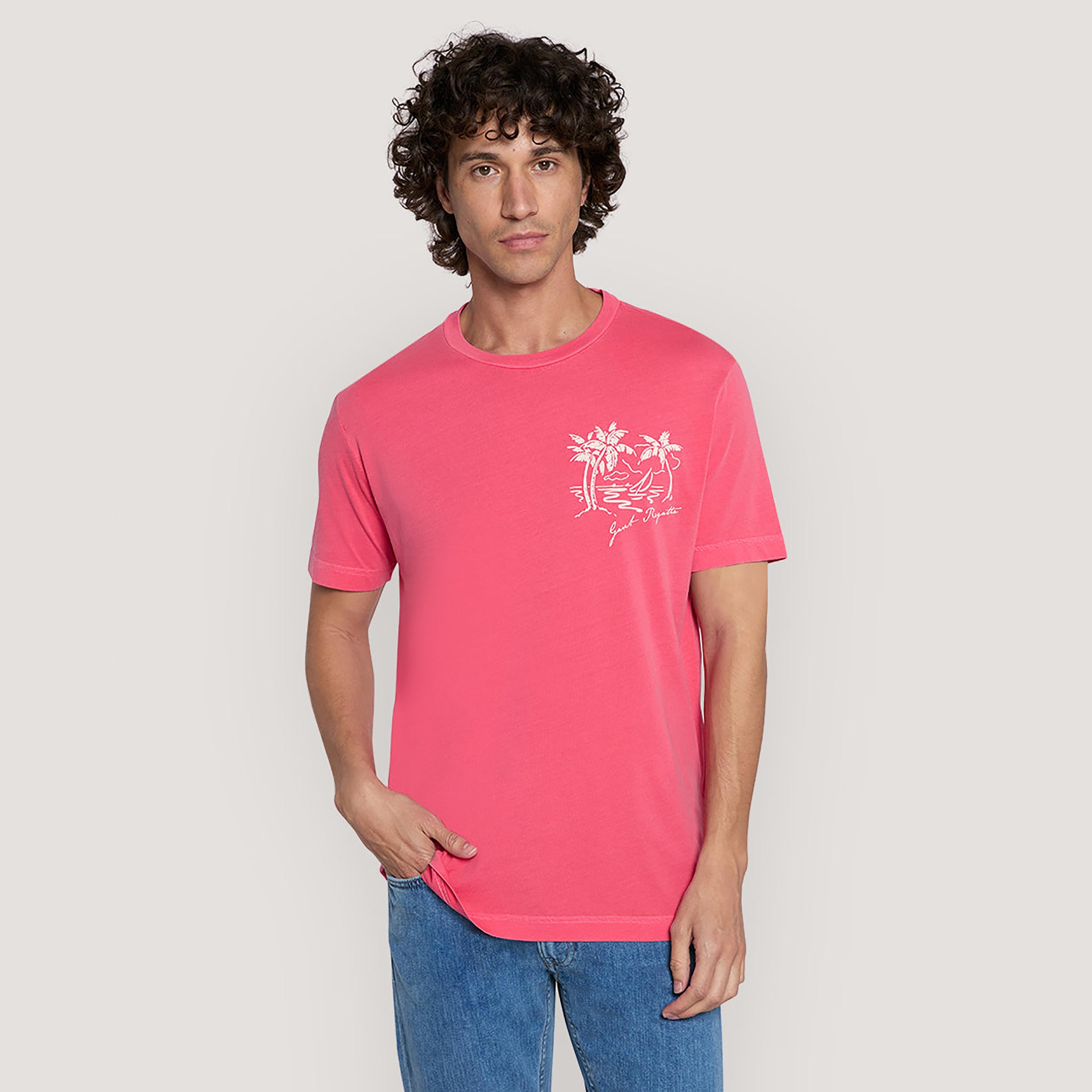 Gant Printed Crew Neck Short Sleeves Men's T-Shirt-men-clothing-tshirtsandpolos-tshirts-image-1