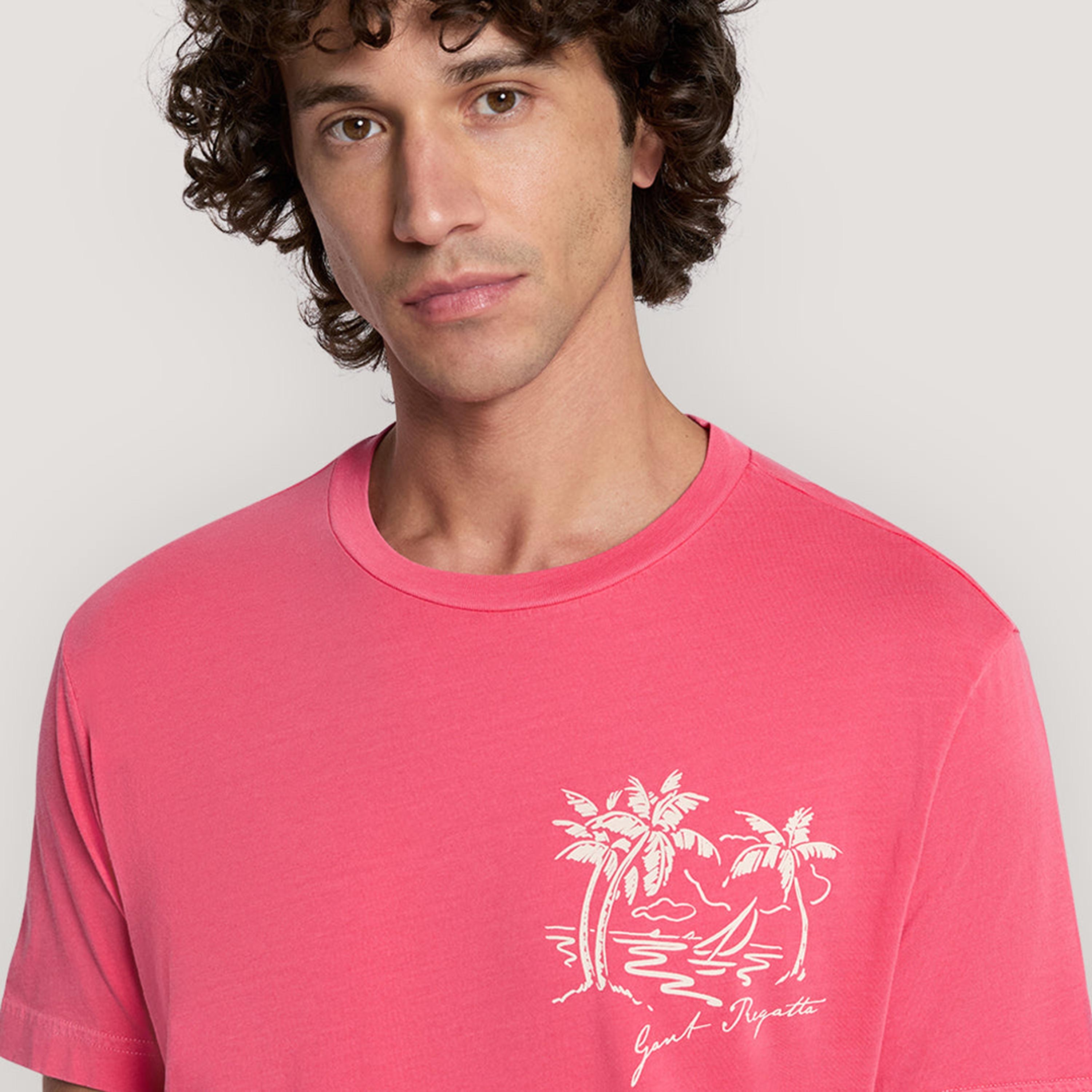 تيشيرت رجالي بياقة دائرية وأكمام قصيرة ومطبوع من جانت.-men-clothing-tshirtsandpolos-tshirts-image-3