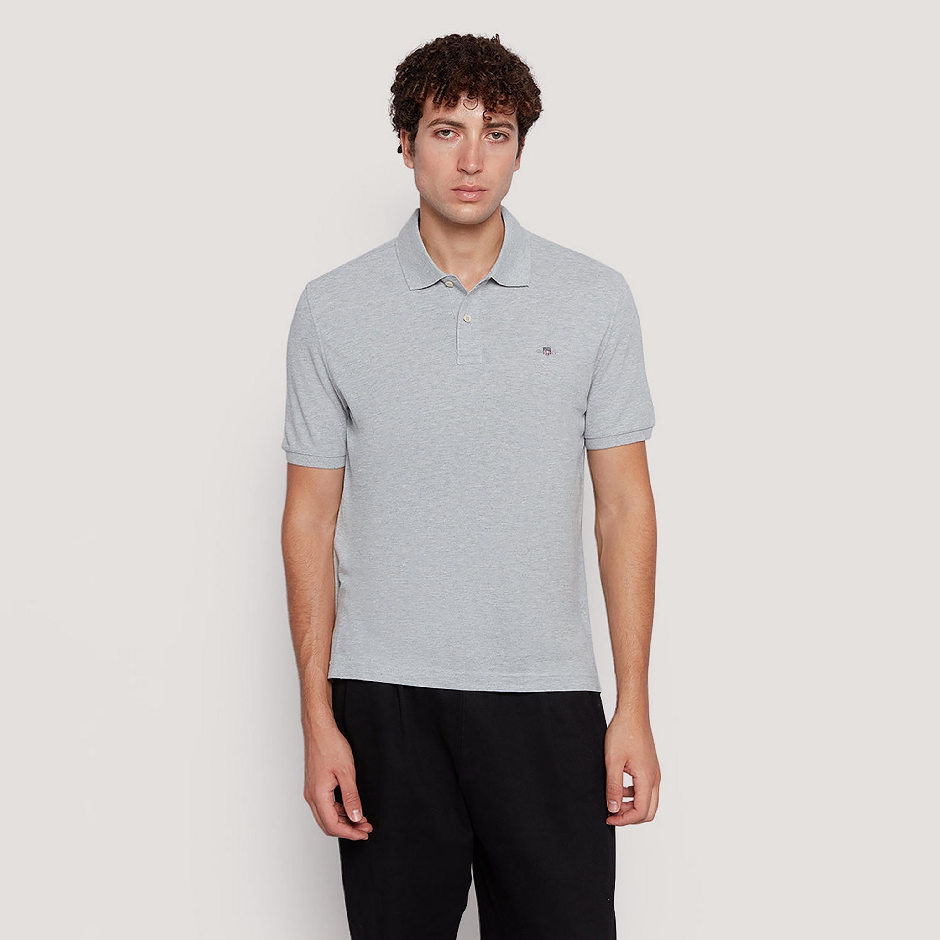 Gant Plain Short Sleeves Men's Polo T-Shirt-men-clothing-tshirtsandpolos-polos-image-1