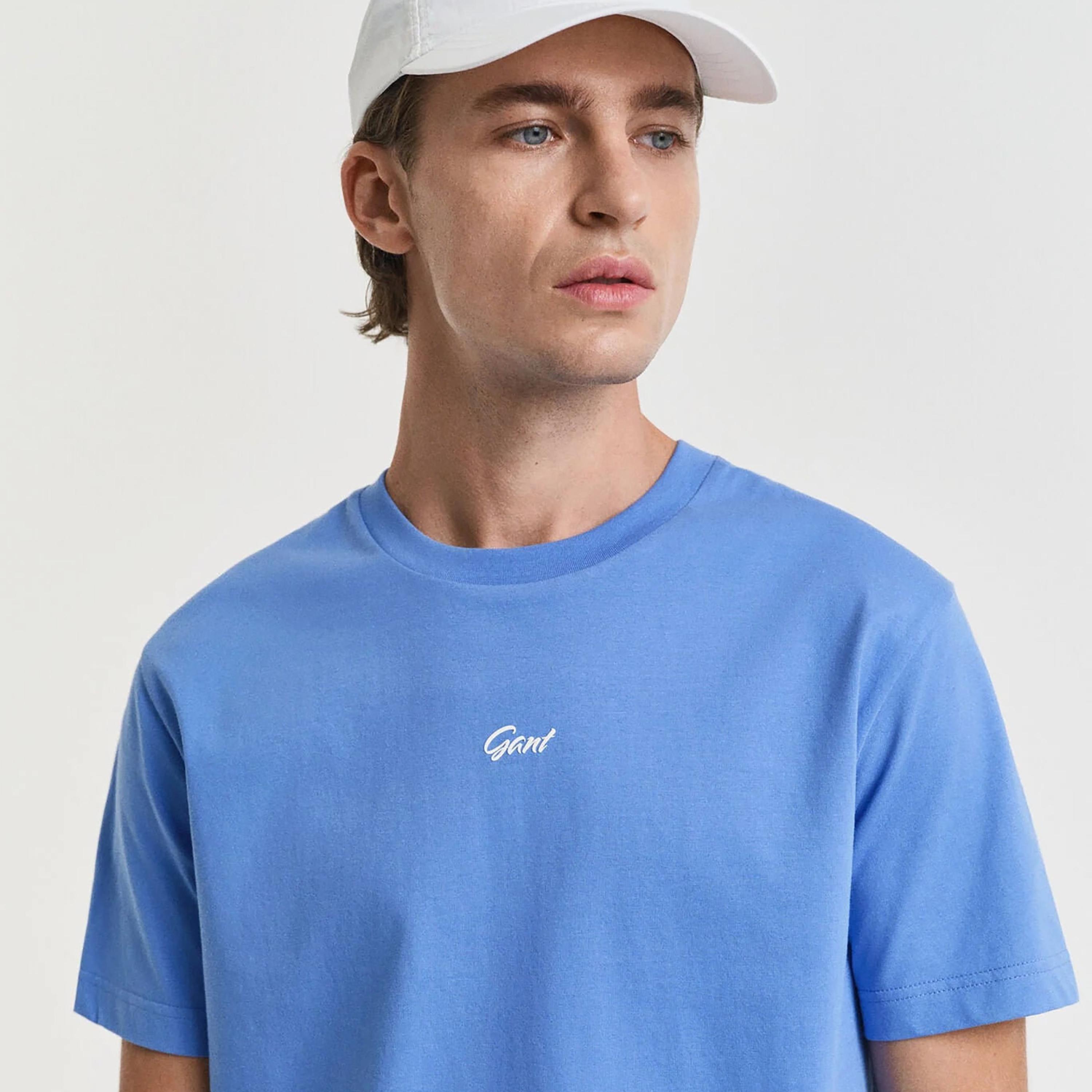 Gant Plain Crew Neck Short Sleeves Men's T-Shirt-men-clothing-tshirtsandpolos-tshirts-image-3