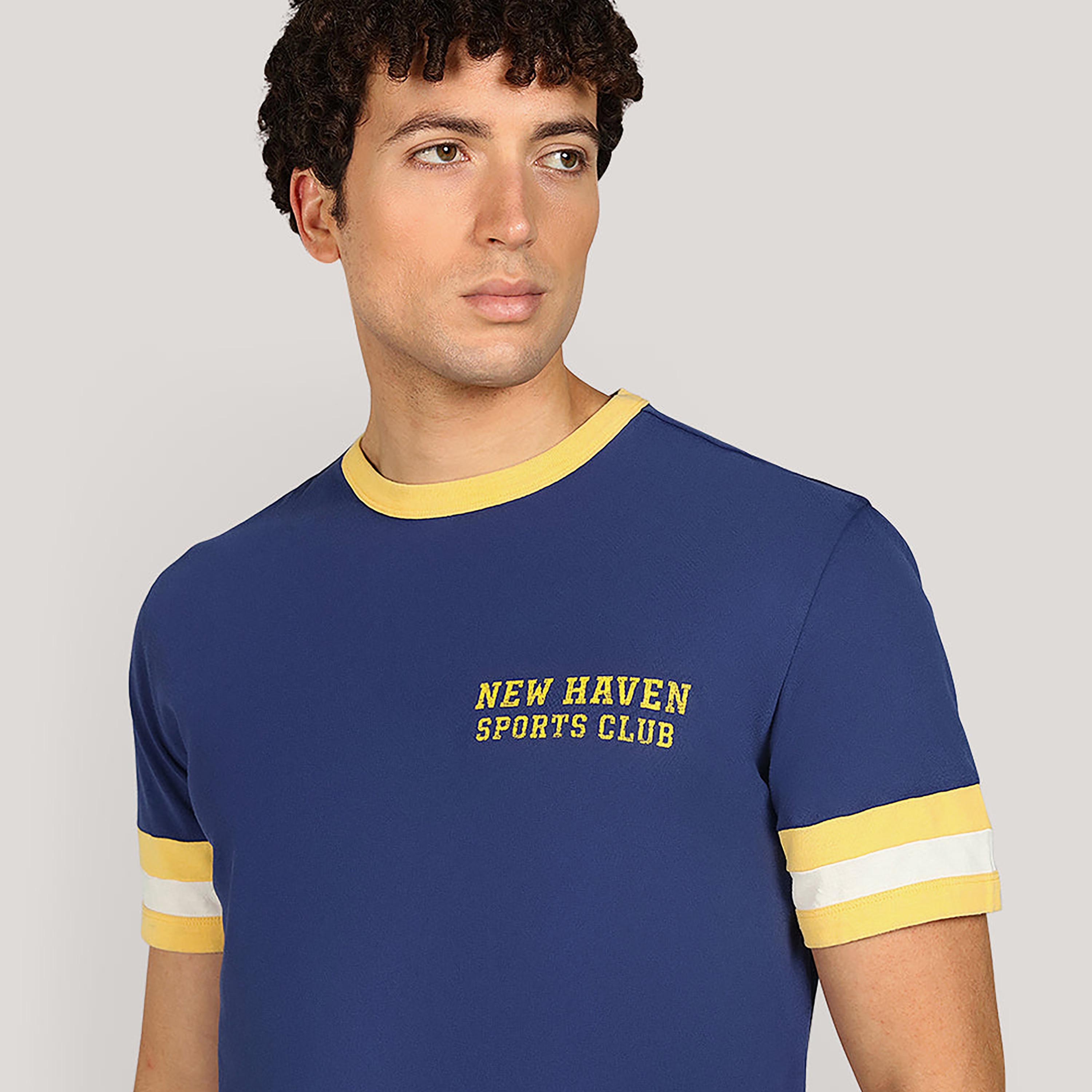 تيشيرت رجالي بياقة دائرية وأكمام قصيرة، بنمط كتل الألوان من جانت-men-clothing-tshirtsandpolos-tshirts-image-3