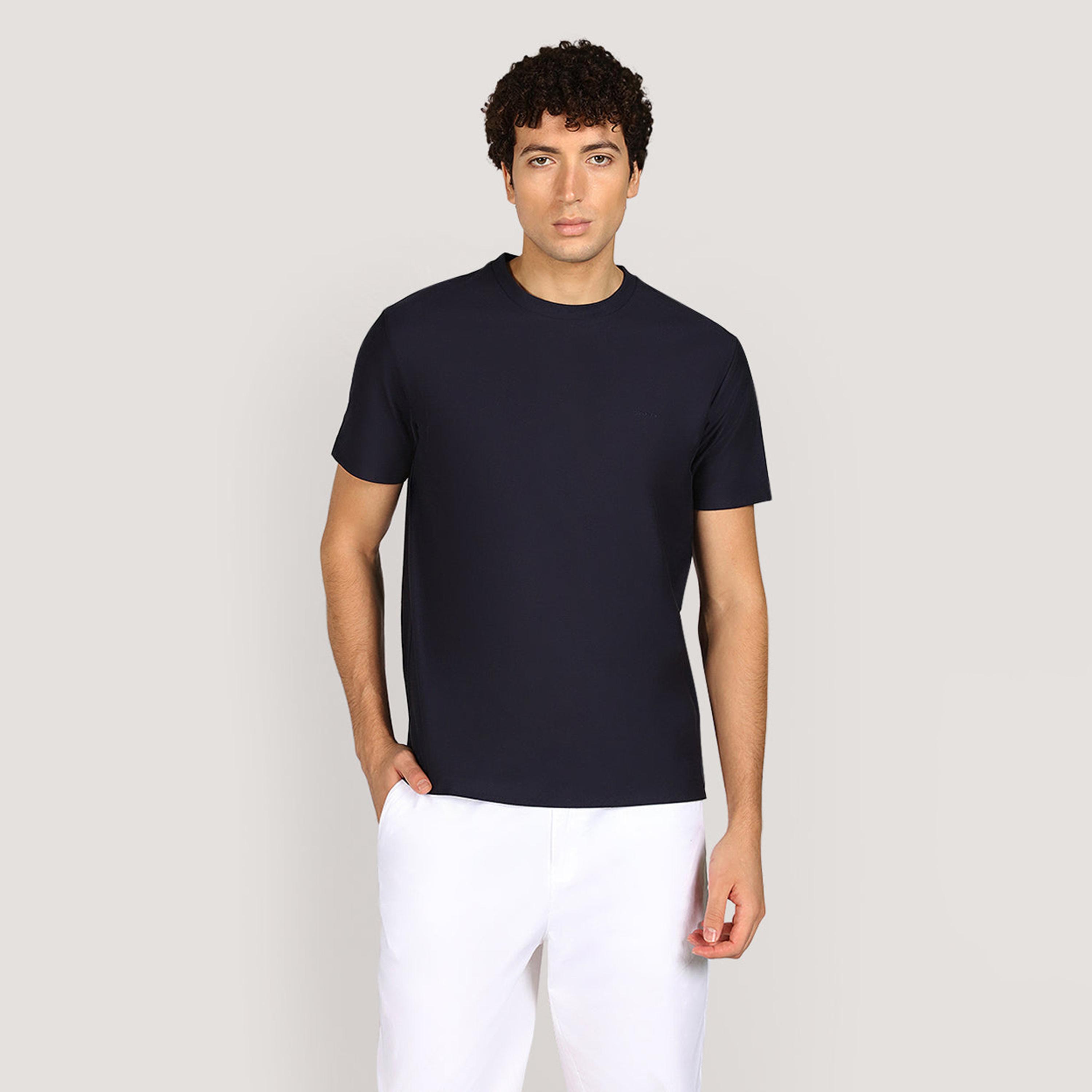 تيشيرت رجالي بياقة دائرية وأكمام قصيرة وسادة من جانت.-men-clothing-tshirtsandpolos-tshirts-image-5