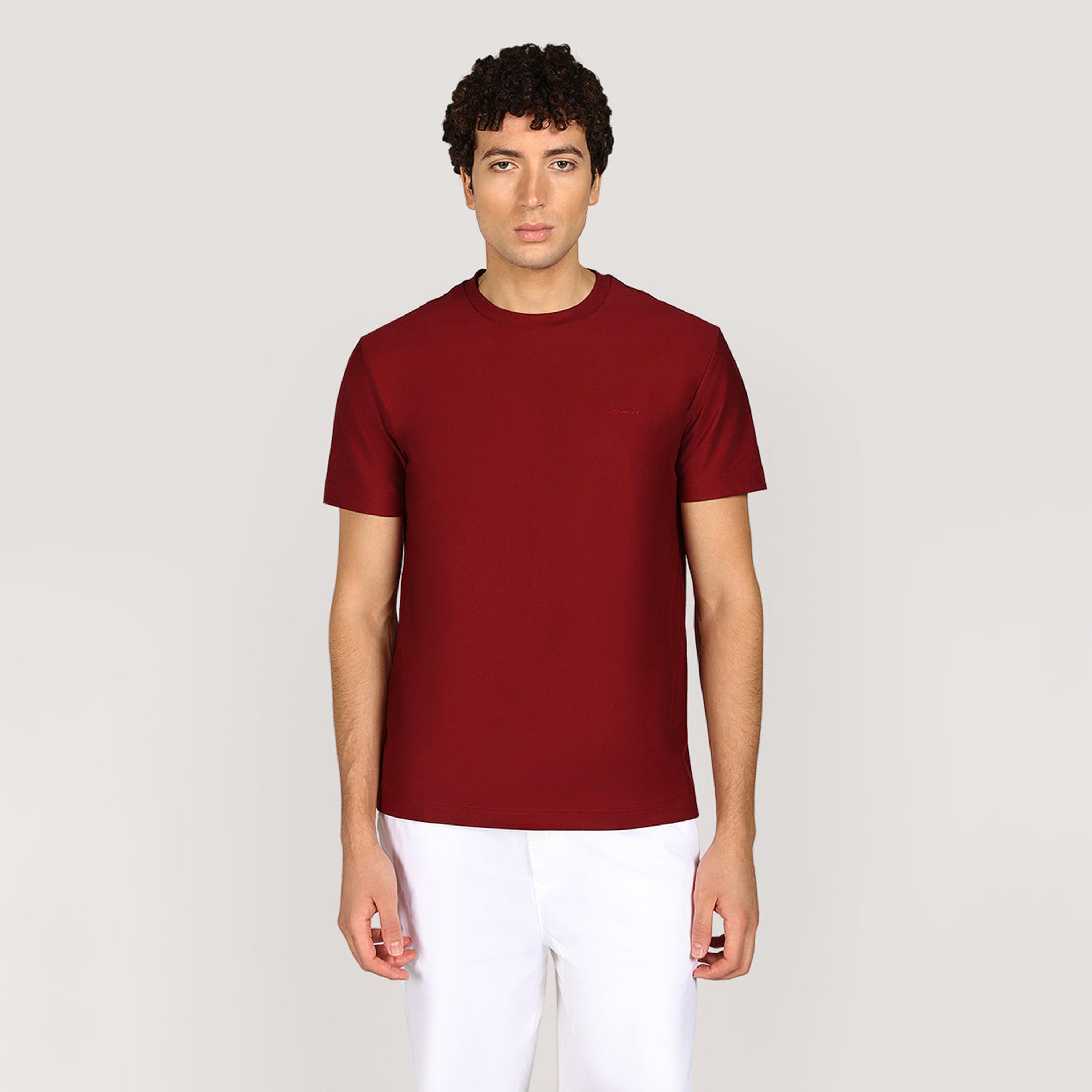Gant Plain Crew Neck Short Sleeves Men's T-Shirt-men-clothing-tshirtsandpolos-tshirts-image-1