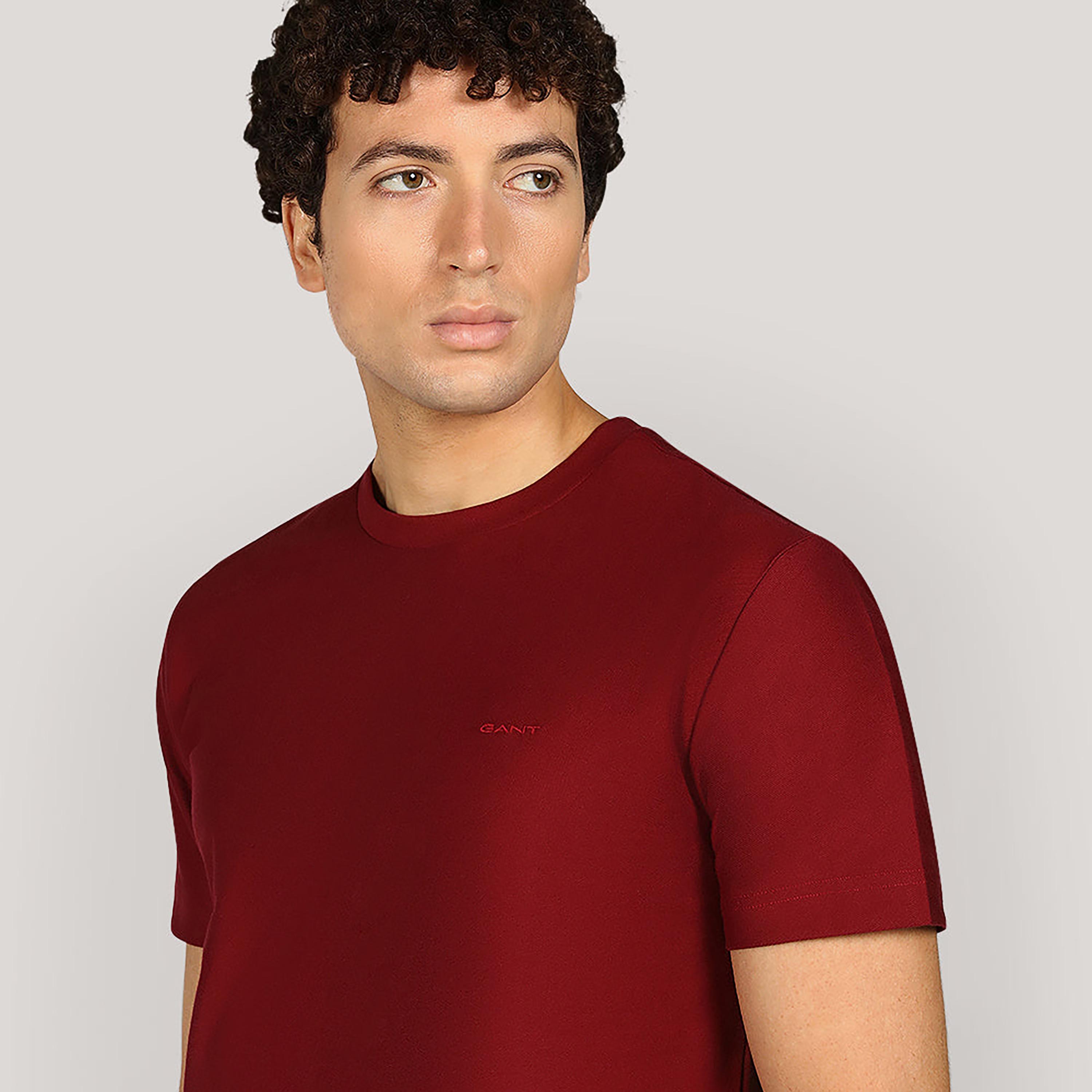 Gant Plain Crew Neck Short Sleeves Men's T-Shirt-men-clothing-tshirtsandpolos-tshirts-image-3