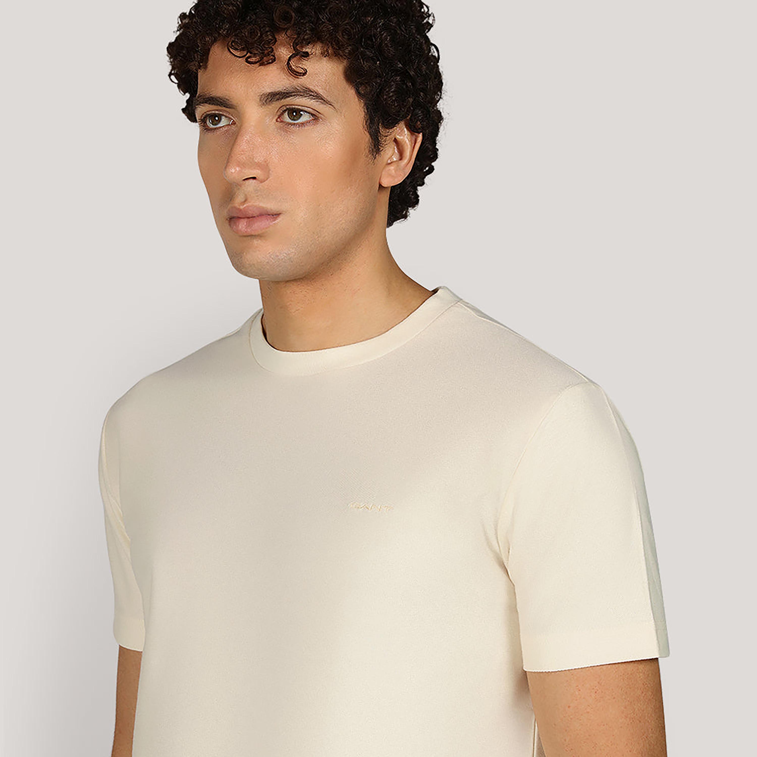 تيشيرت رجالي بياقة دائرية وأكمام قصيرة وسادة من جانت.-men-clothing-tshirtsandpolos-tshirts-image-3