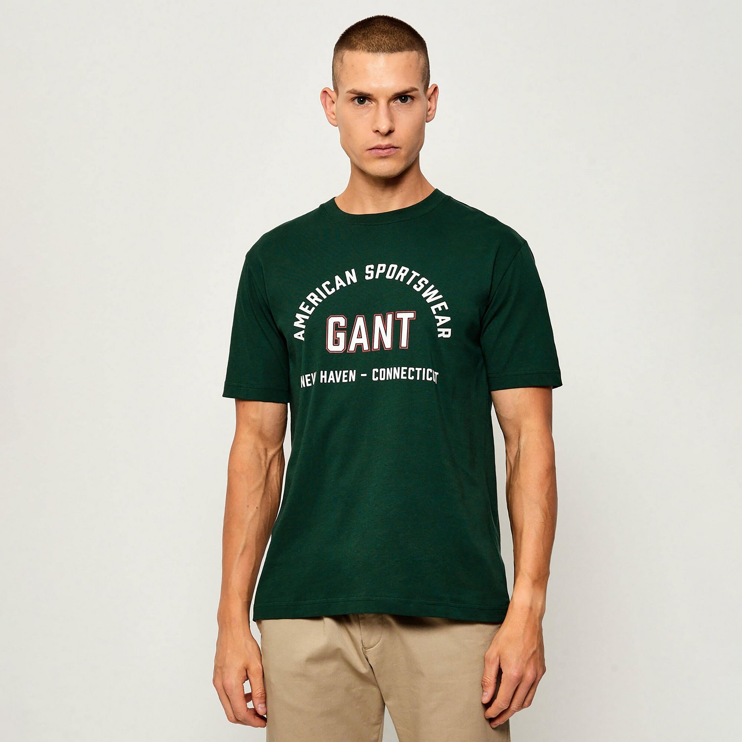 تيشيرت رجالي بياقة دائرية وأكمام قصيرة ومطبوع من جانت.-men-clothing-tshirtsandpolos-tshirts-image-1