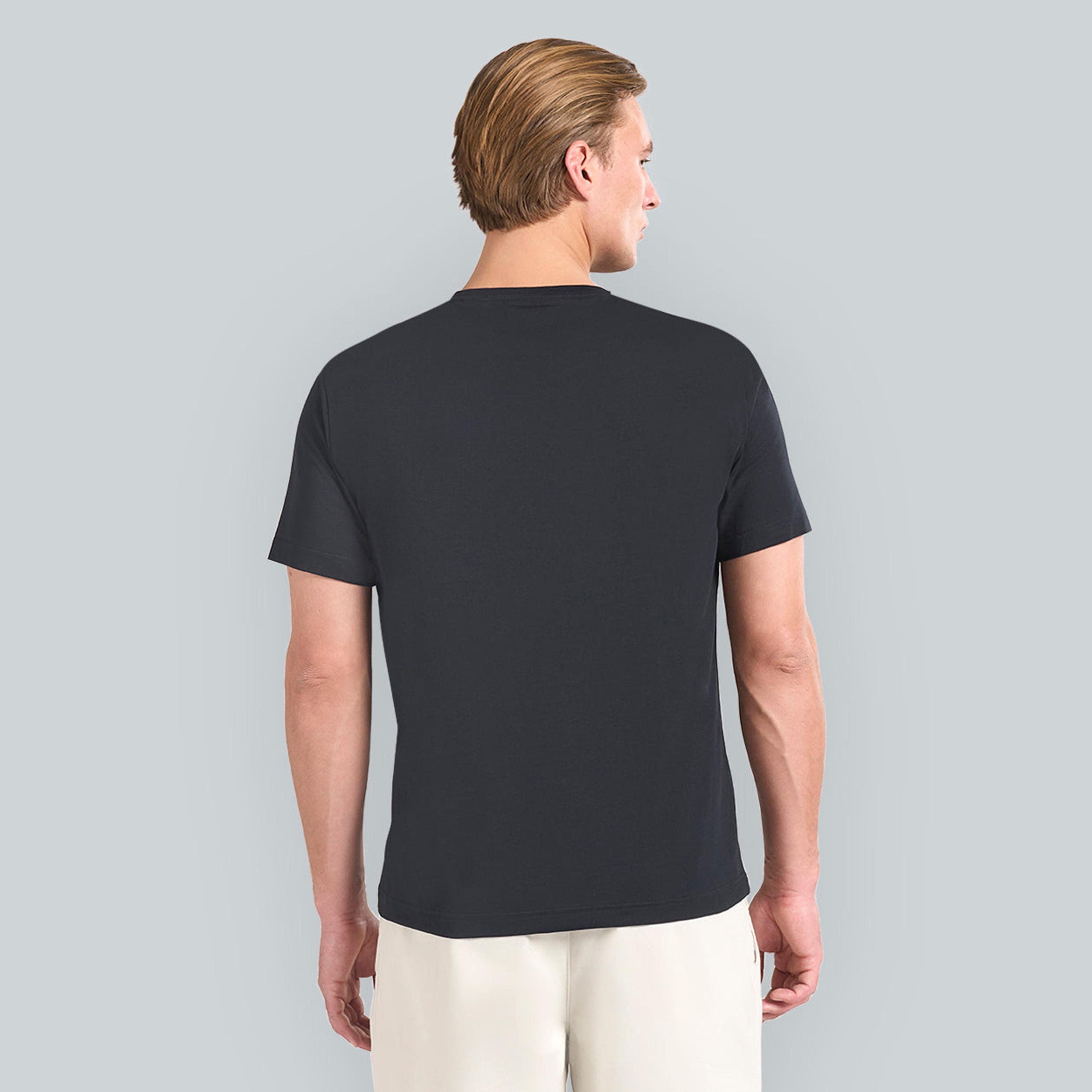 تيشيرت رجالي بياقة دائرية وأكمام قصيرة وطبعة شعار من جانت.-men-clothing-tshirtsandpolos-tshirts-image-12
