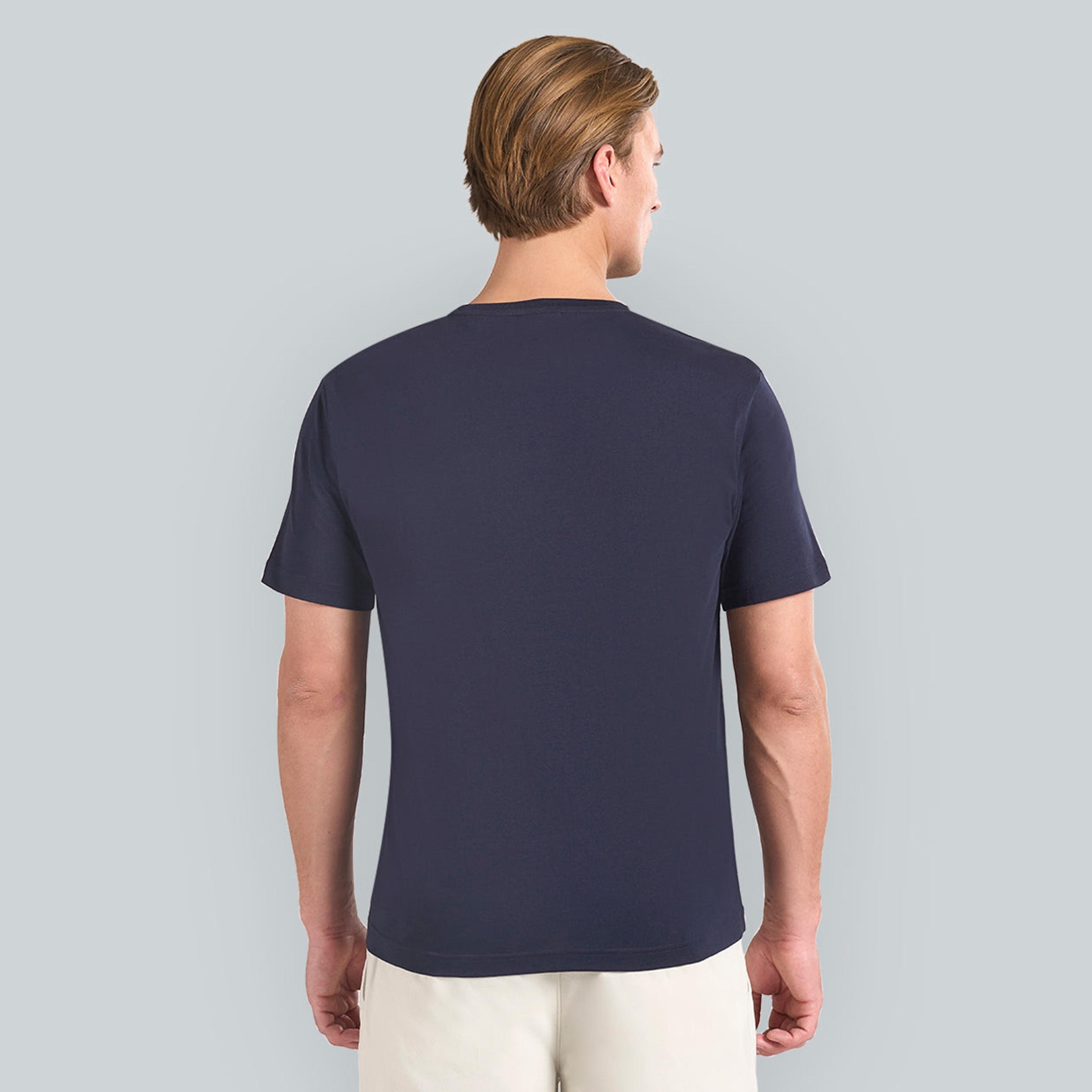 تيشيرت رجالي بياقة دائرية وأكمام قصيرة وطبعة شعار من جانت.-men-clothing-tshirtsandpolos-tshirts-image-8