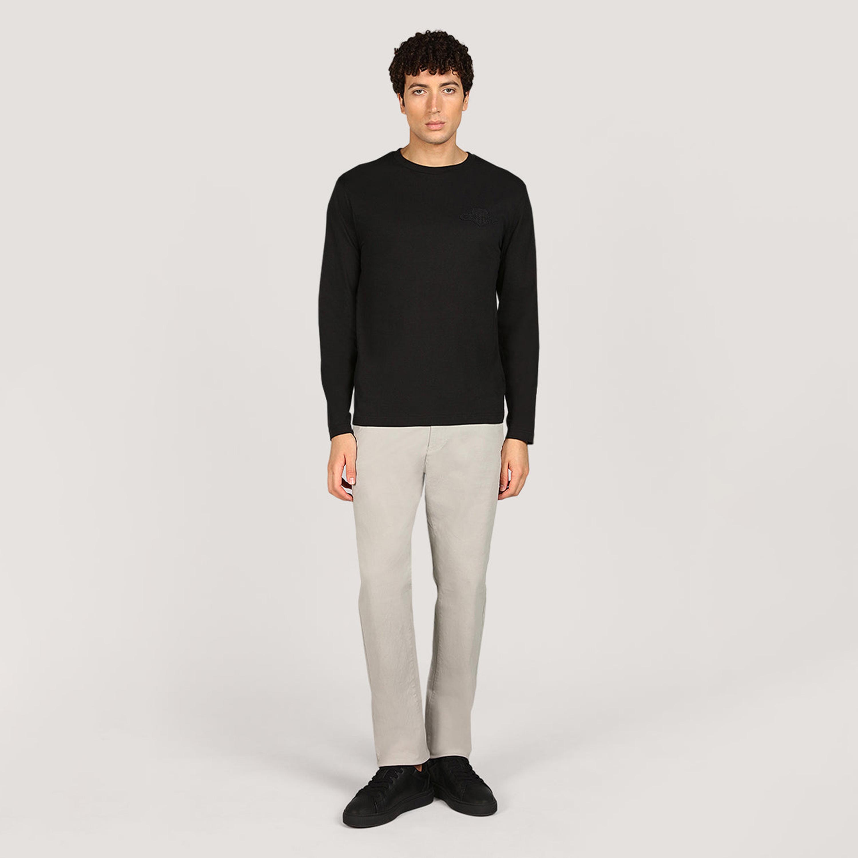 Gant Tonal Shield Regular Fit Long Sleeves Crew Neck Men's T-Shirt-men-clothing-tshirtsandpolos-tshirts-image-2