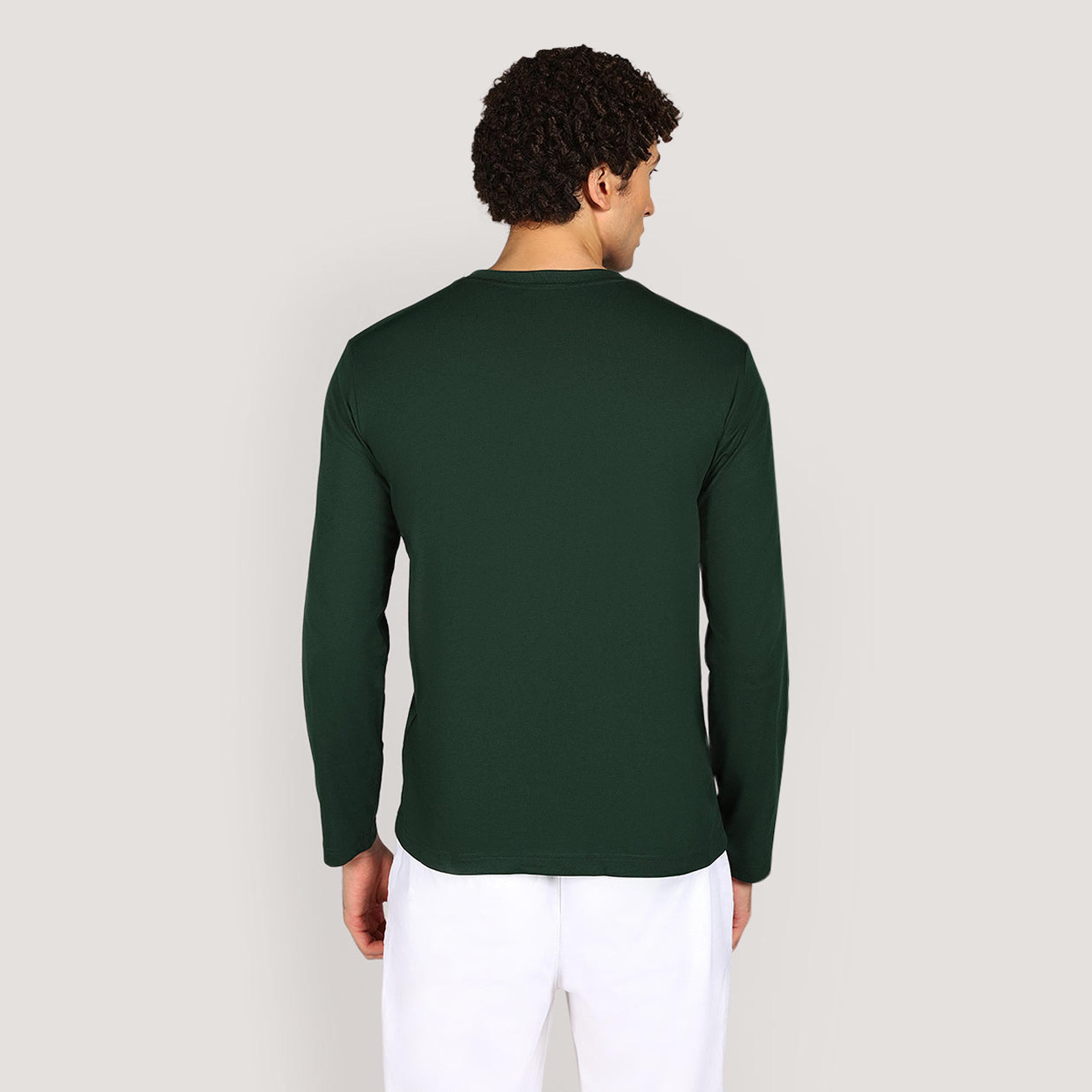 تيشيرت رجالي بياقة دائرية وأكمام طويلة، بشعار مطرز من جانت-men-clothing-tshirtsandpolos-tshirts-image-8