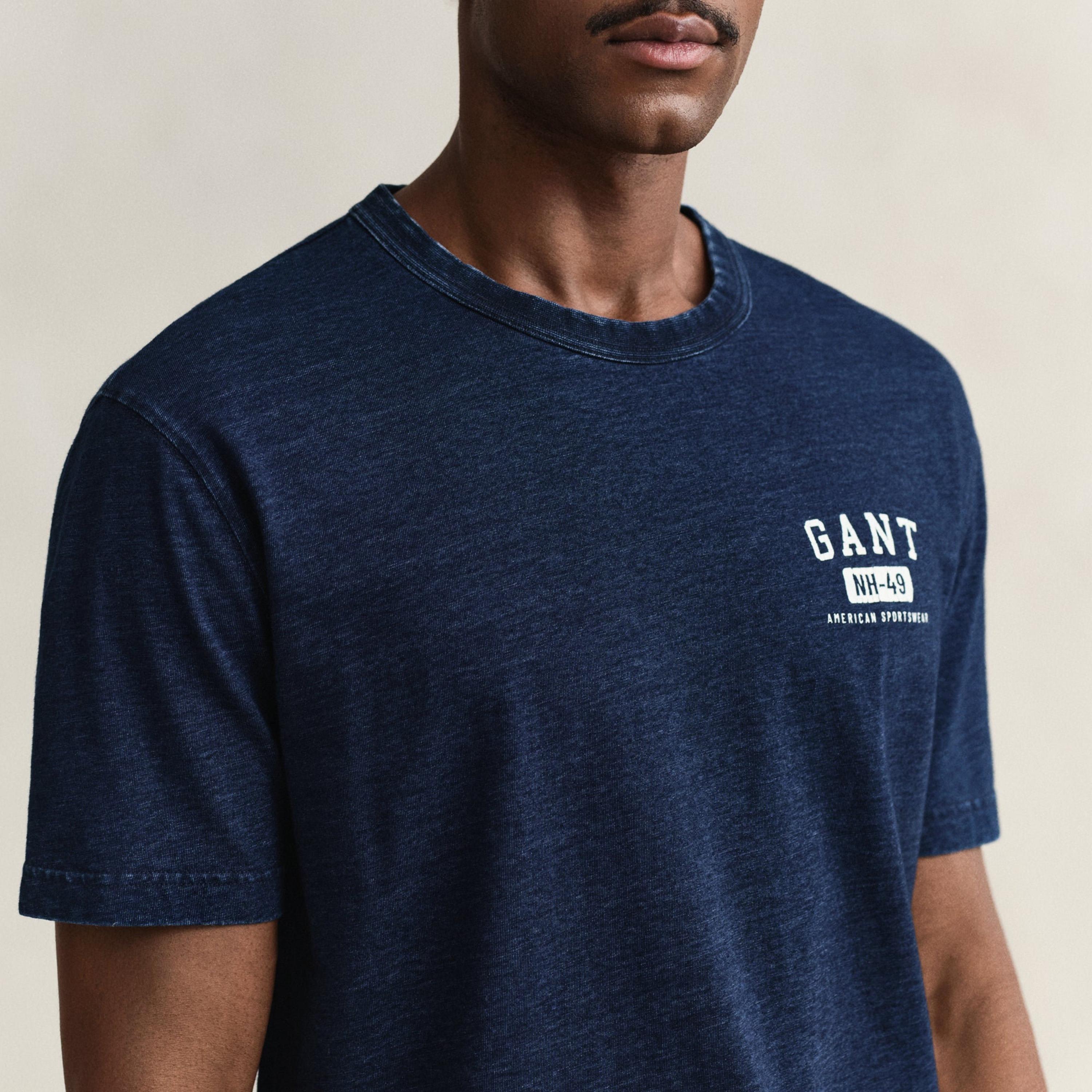 Gant Plain Relaxed Fit Short Sleeves Crew Neck Men's T-Shirt-men-clothing-tshirtsandpolos-tshirts-image-3