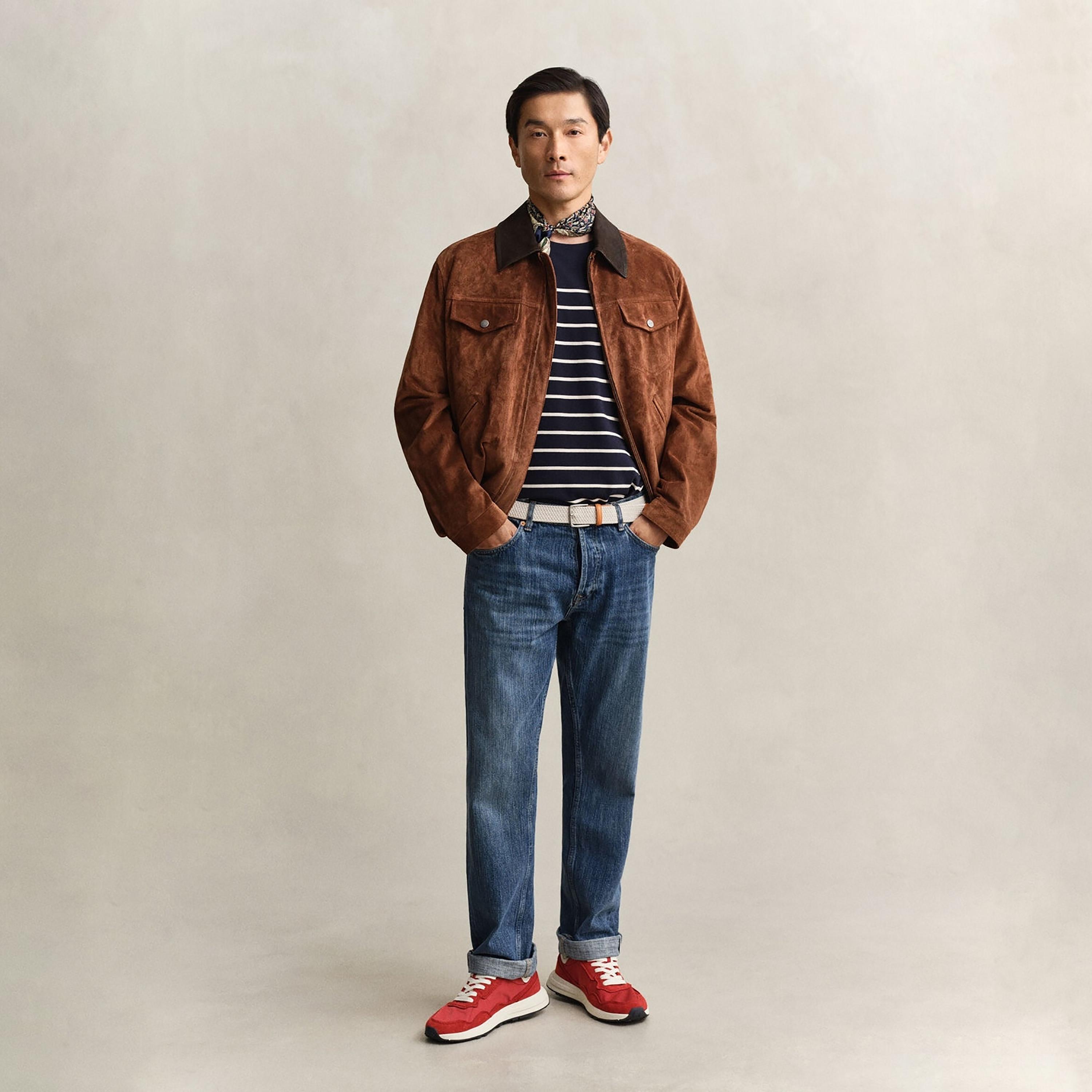 Gant Striped Crew Neck Short Sleeves Men's T-Shirt-men-clothing-tshirtsandpolos-tshirts-image-2